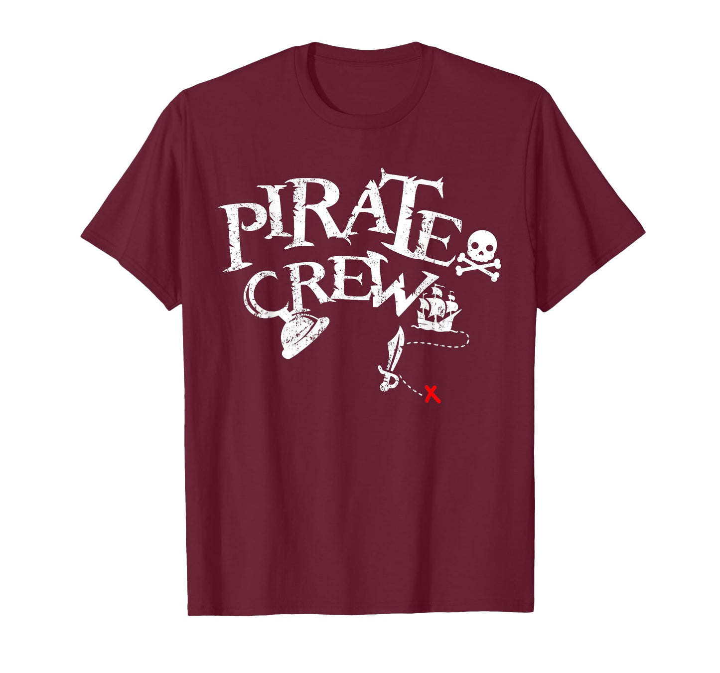 Pirate Crew Funny Halloween Matching Costume Party Men Boys T-Shirt