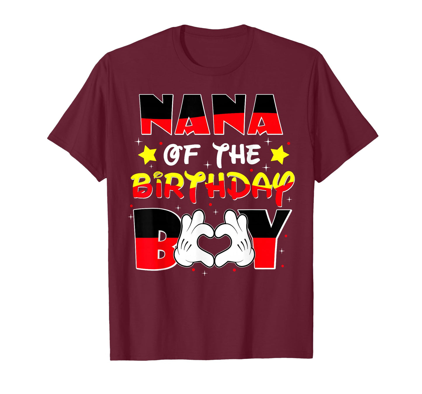 Nana of The Birthday Boy Shirt Matching Grandson Grandma Fun T-Shirt