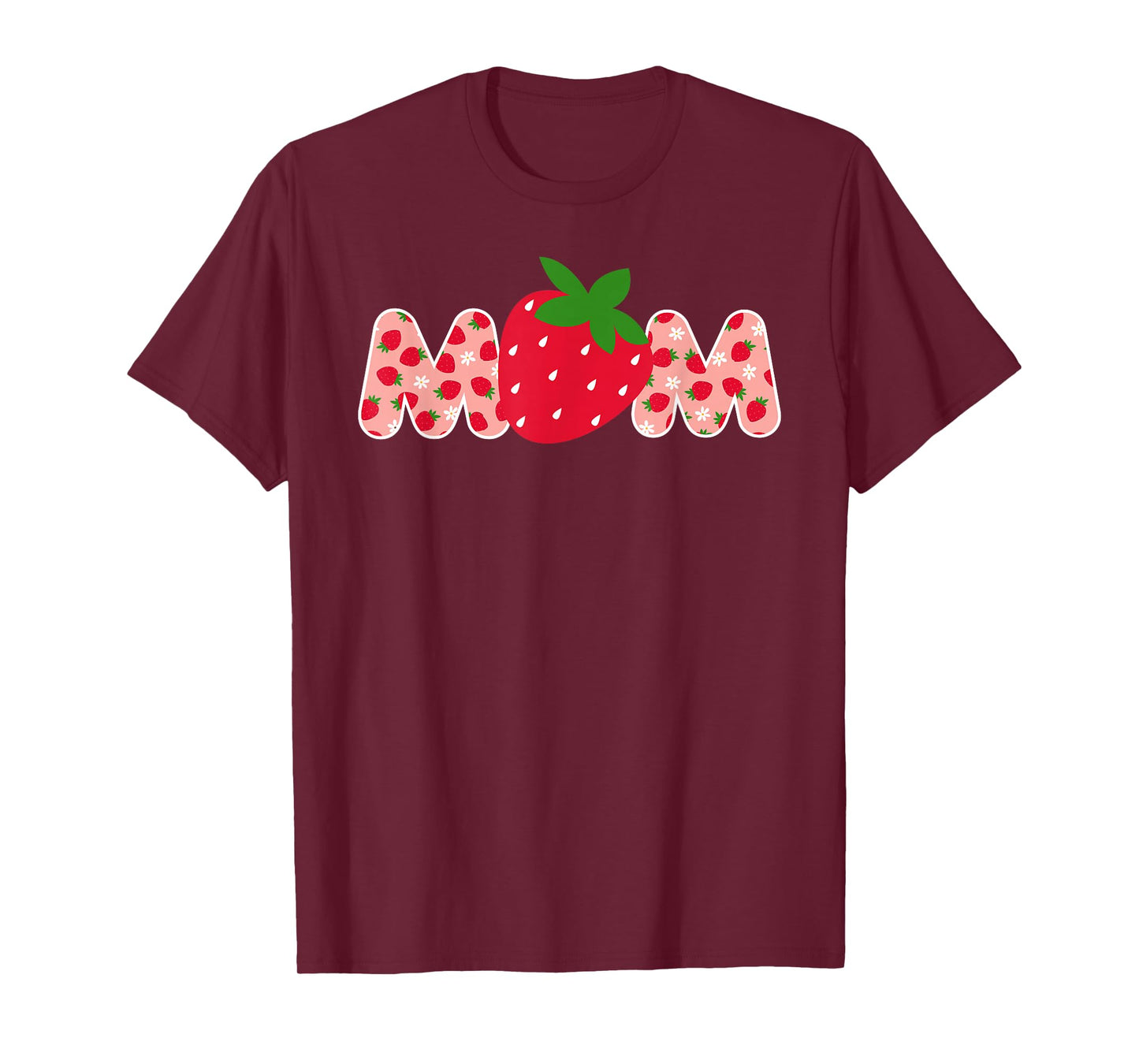 Mom Strawberry First Birthday Family Funny Strawberry T-Shirt