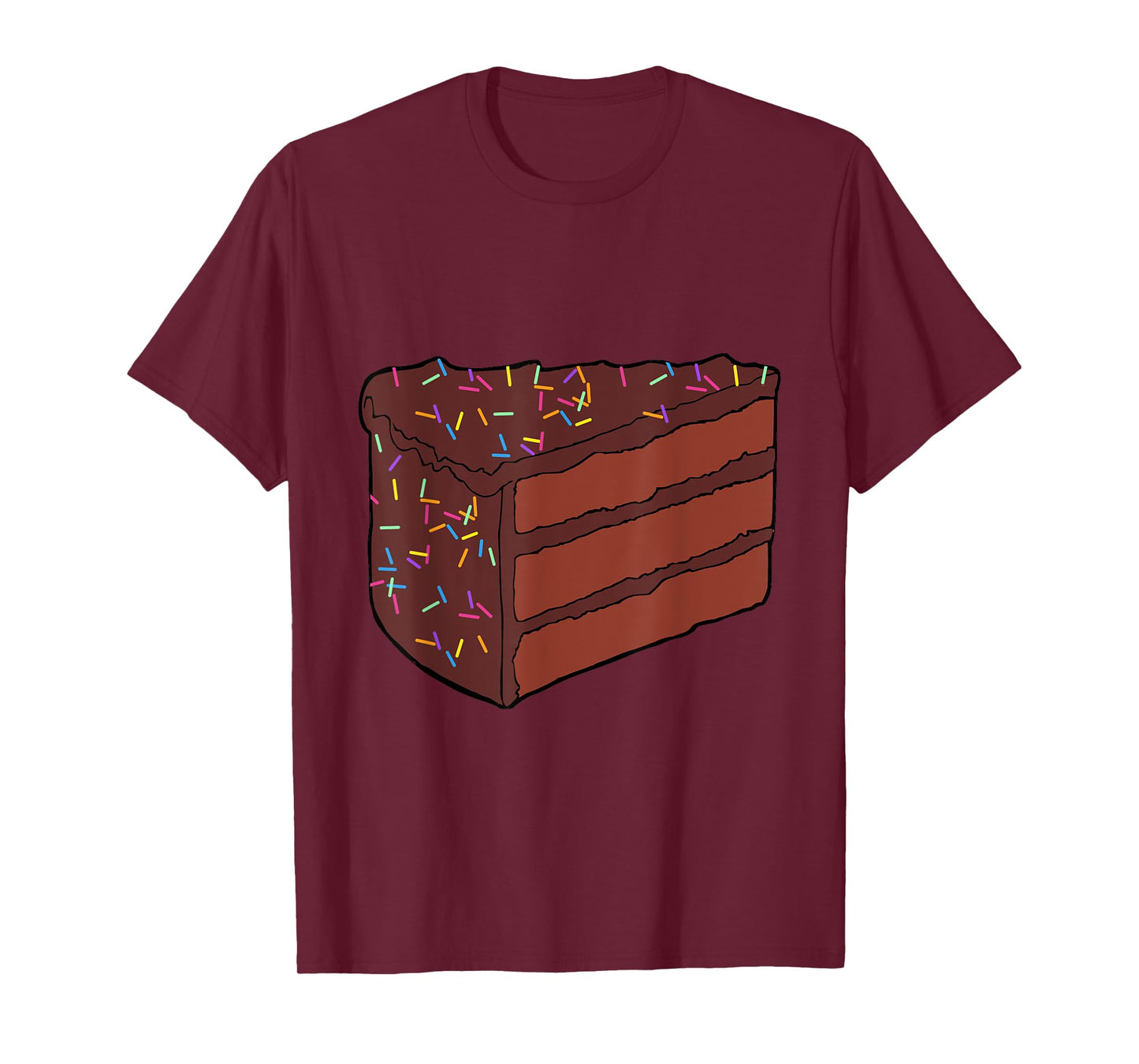 Chocolate Piece of Cake Halloween Costume Food Cosplay Party T-Shirt