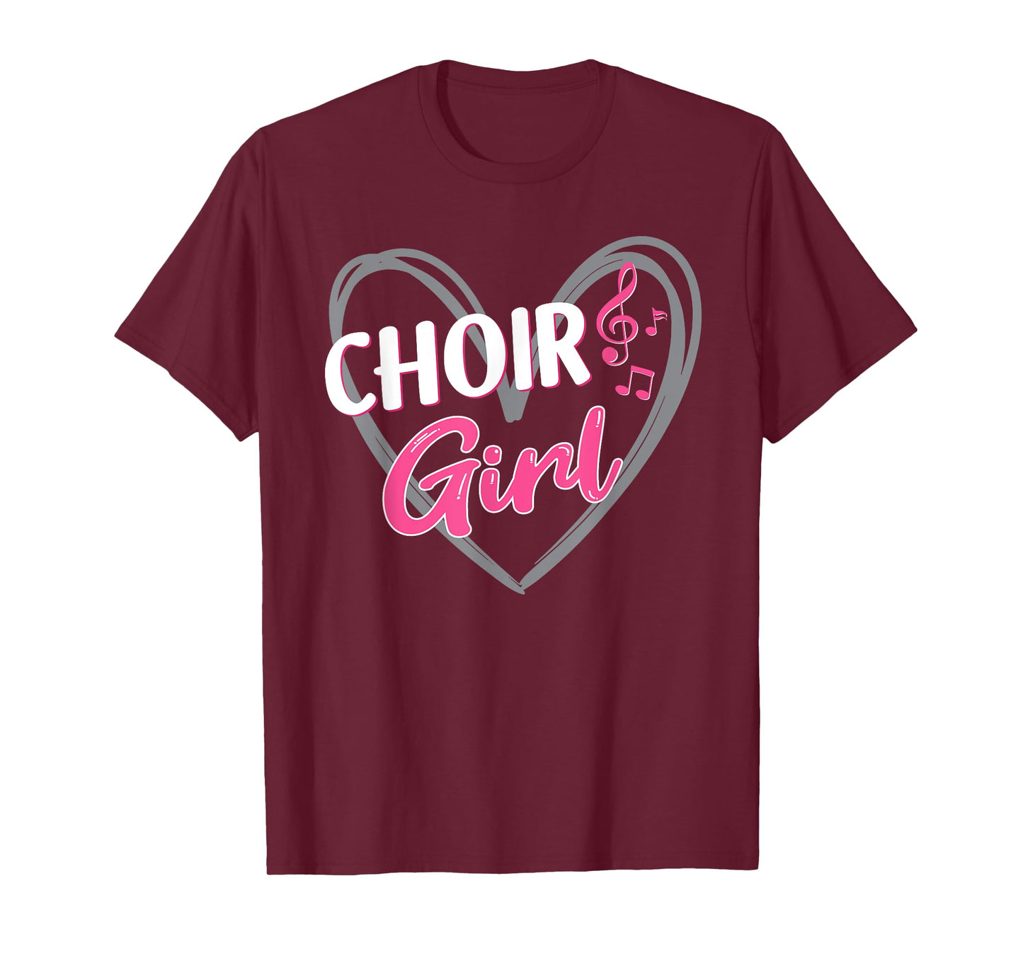 Choir Girl Heart Choir Singing Chorale Church Music T-Shirt