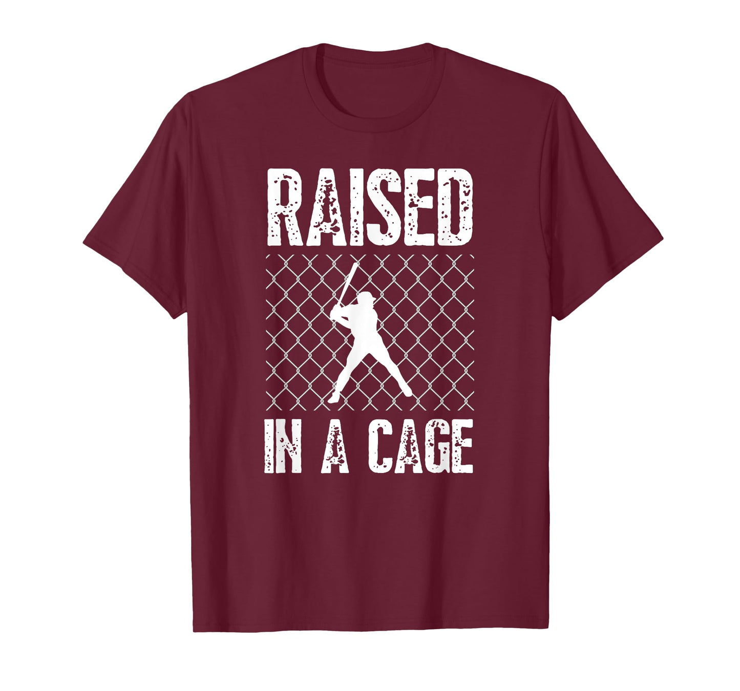 Raised In A Cage Baseball T-Shirt