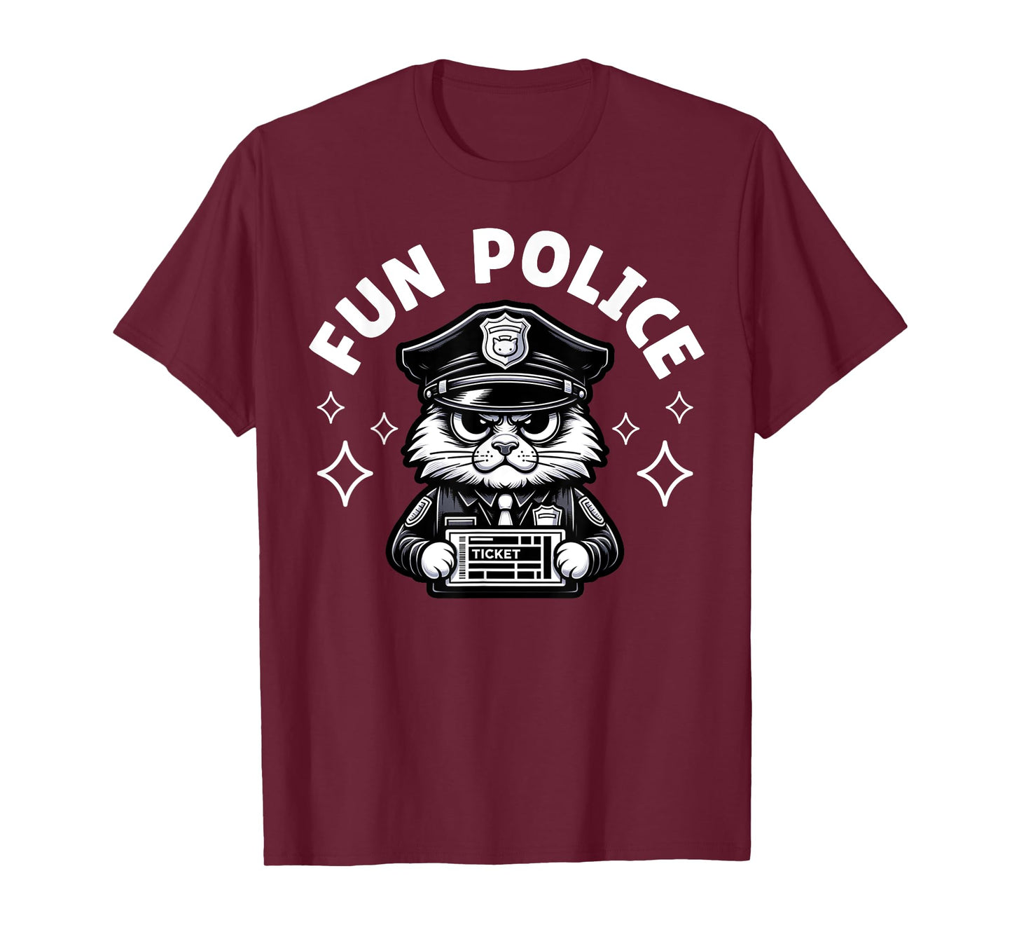 Fun Police Design Funny Gift For Law Enforcement Officer Cop T-Shirt