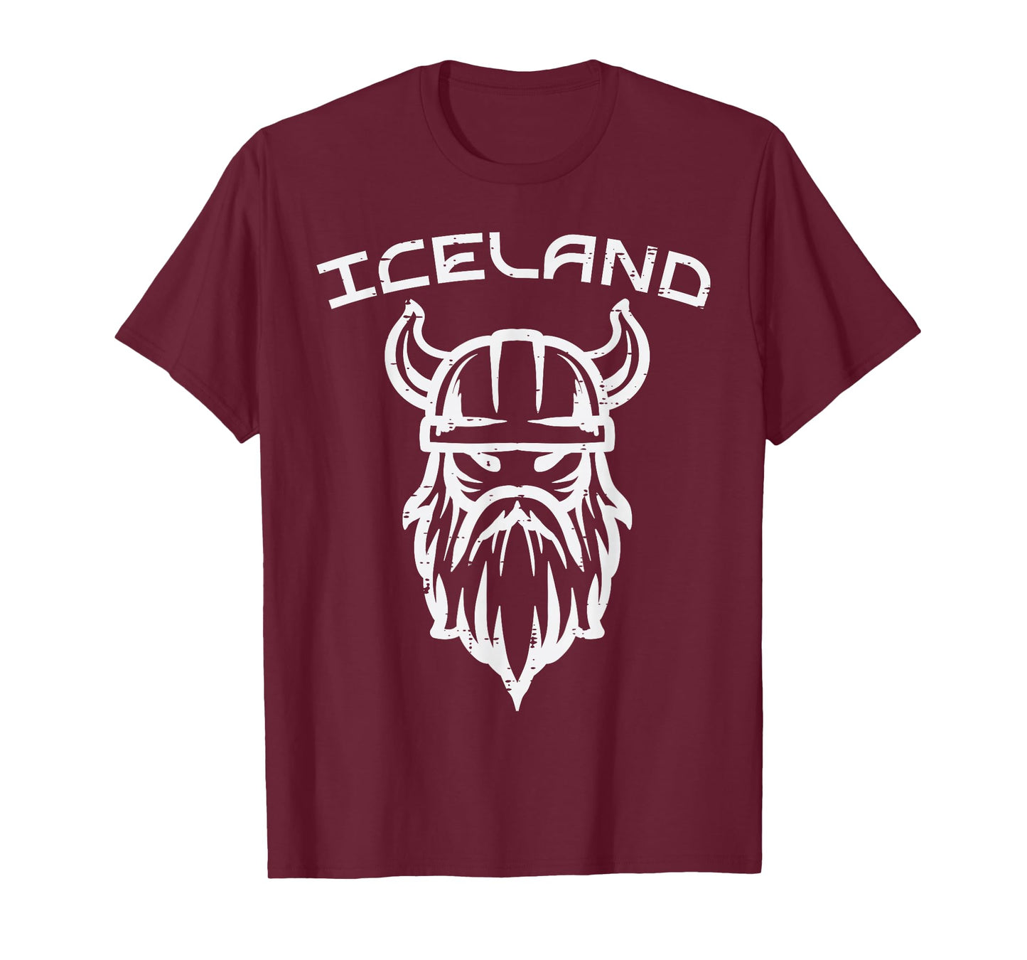Viking Head Iceland Norse Mythology Icelandic Men Kids Women T-Shirt