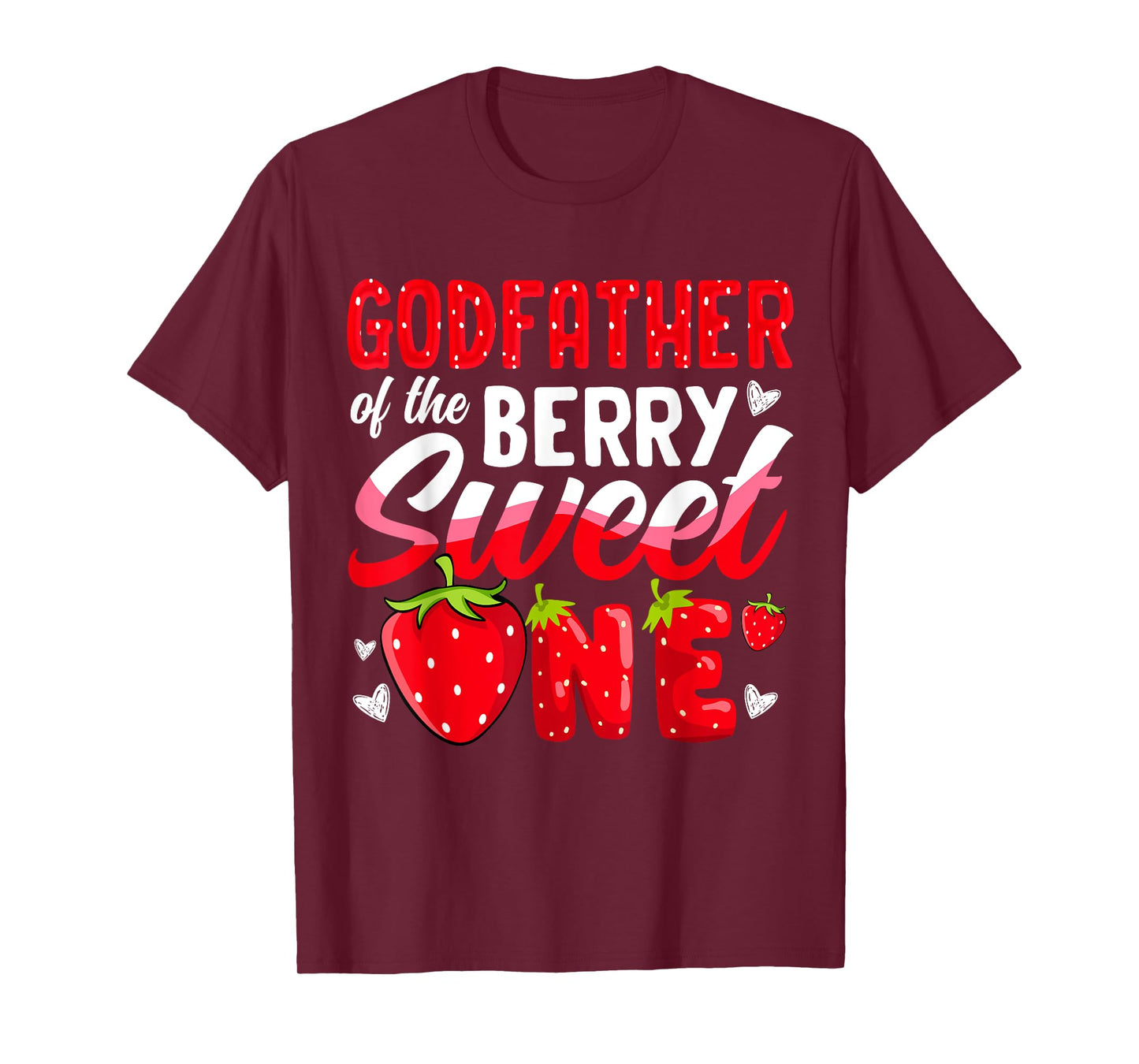 Godfather Of The Berry Sweet One Strawberry 1st Birthday T-Shirt