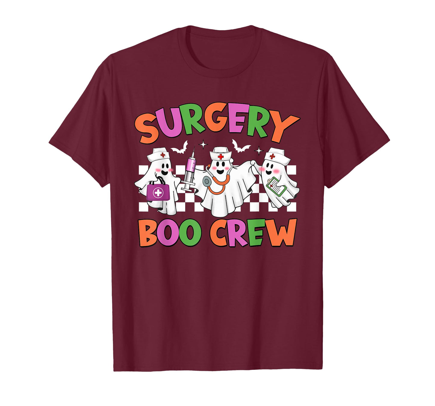 Retro Surgery Boo Crew Surgical Tech Halloween Costumes T-Shirt
