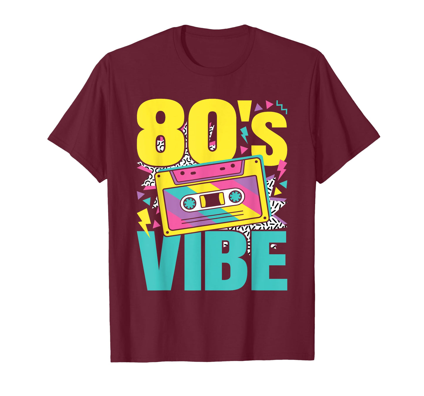 Funny 80's Vibe 80s Outfit Retro Party Men Women Kids T-Shirt