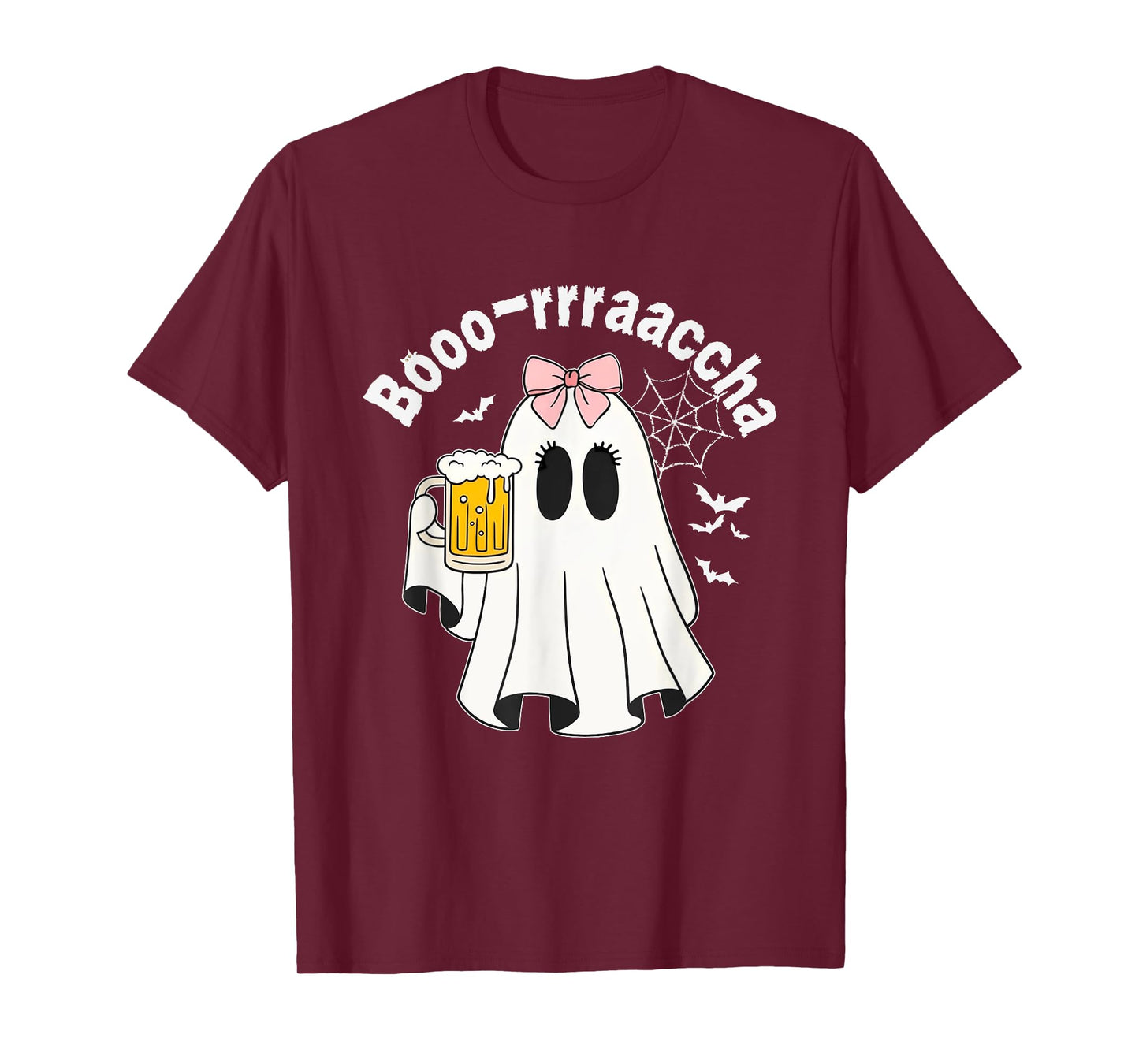 Boo-racha Funny Halloween Ghost Beer Design Borracha T-Shirt