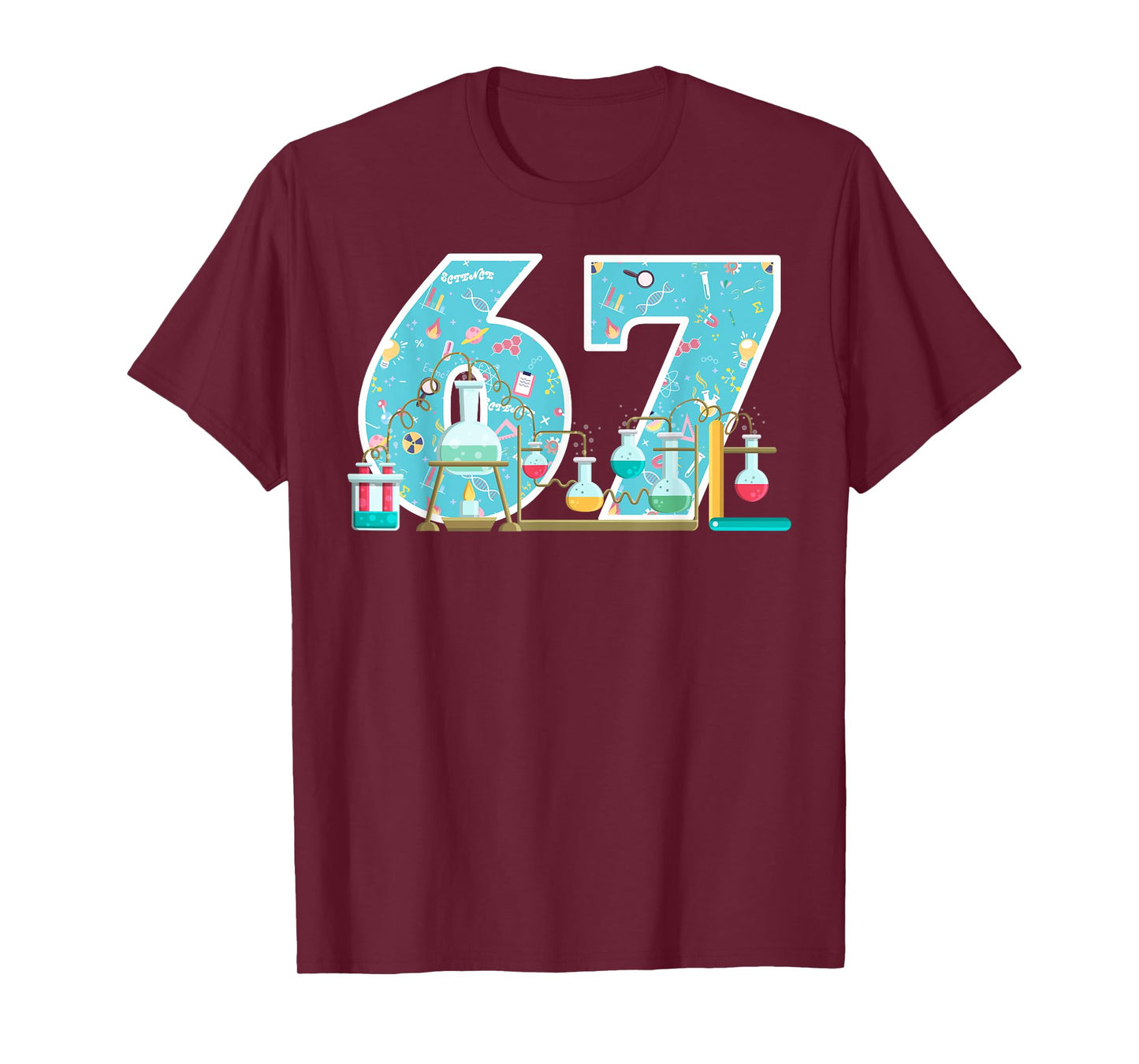 Scientist 67 Birthday Party Lab STEM Chemistry Science Theme T-Shirt