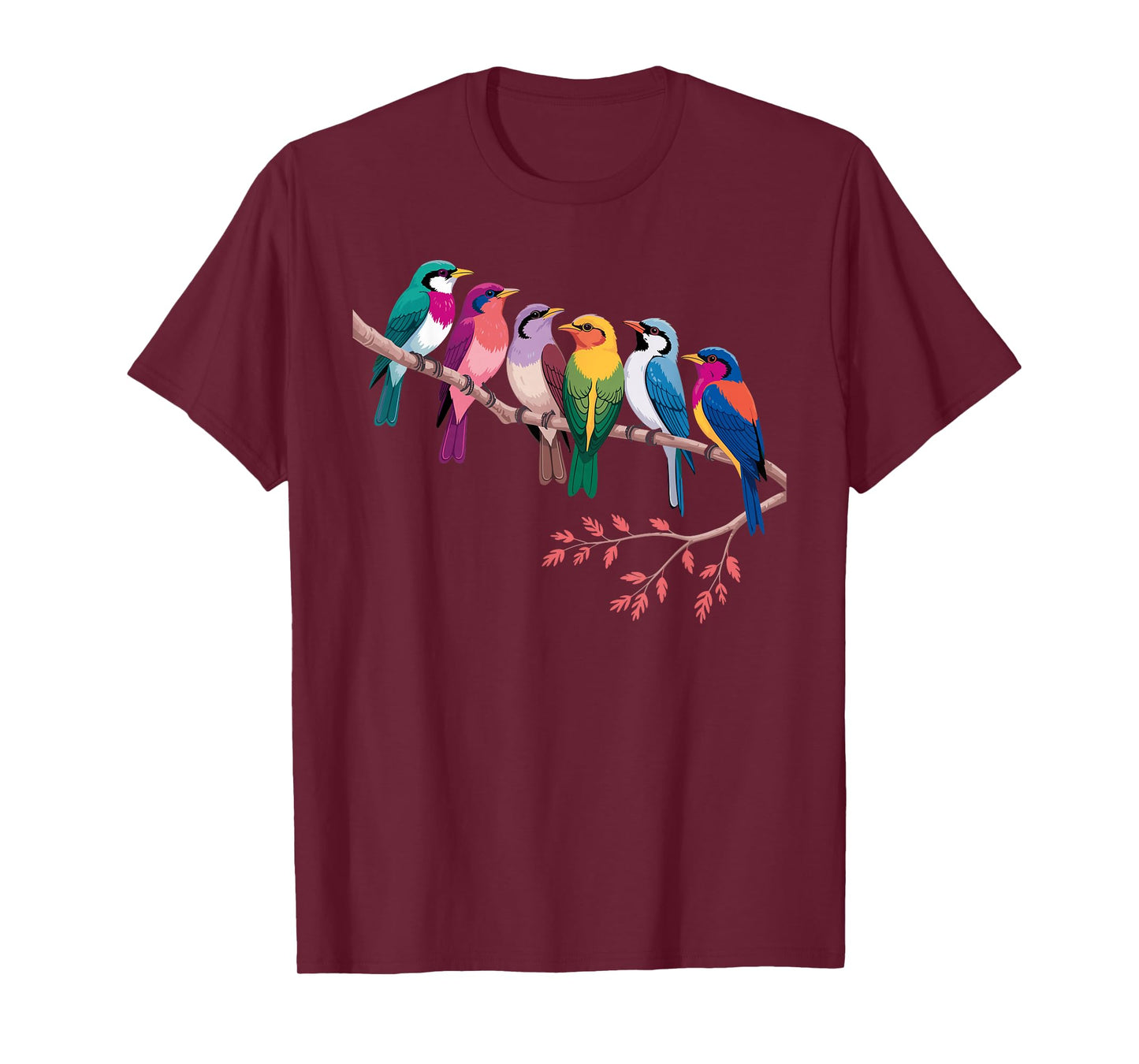 Funny Bird Art for Men Women Kids Birding Nerd Bird Watcher T-Shirt