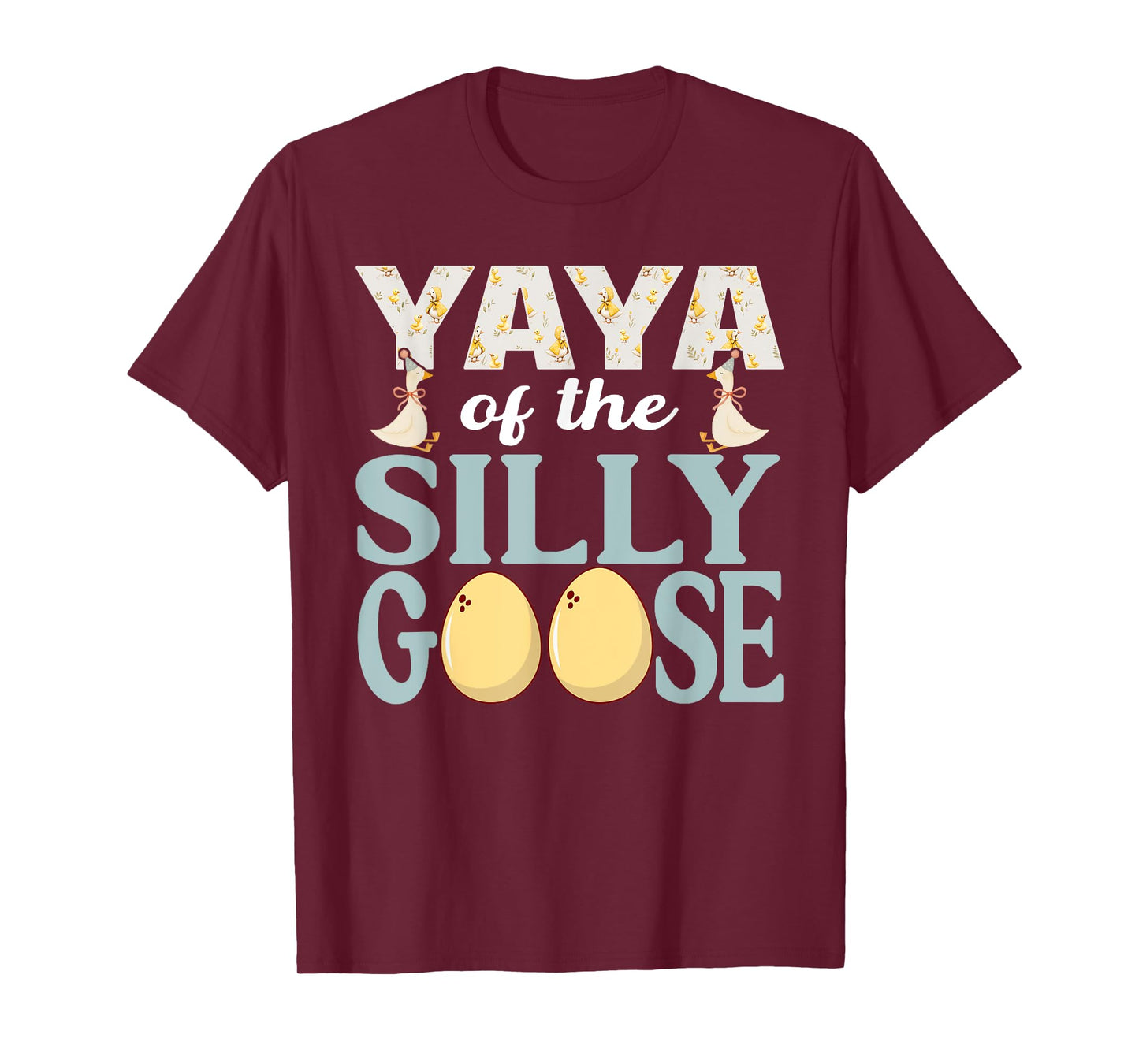 Yaya Goose On The Loose Funny Birthday Matching Family T-Shirt