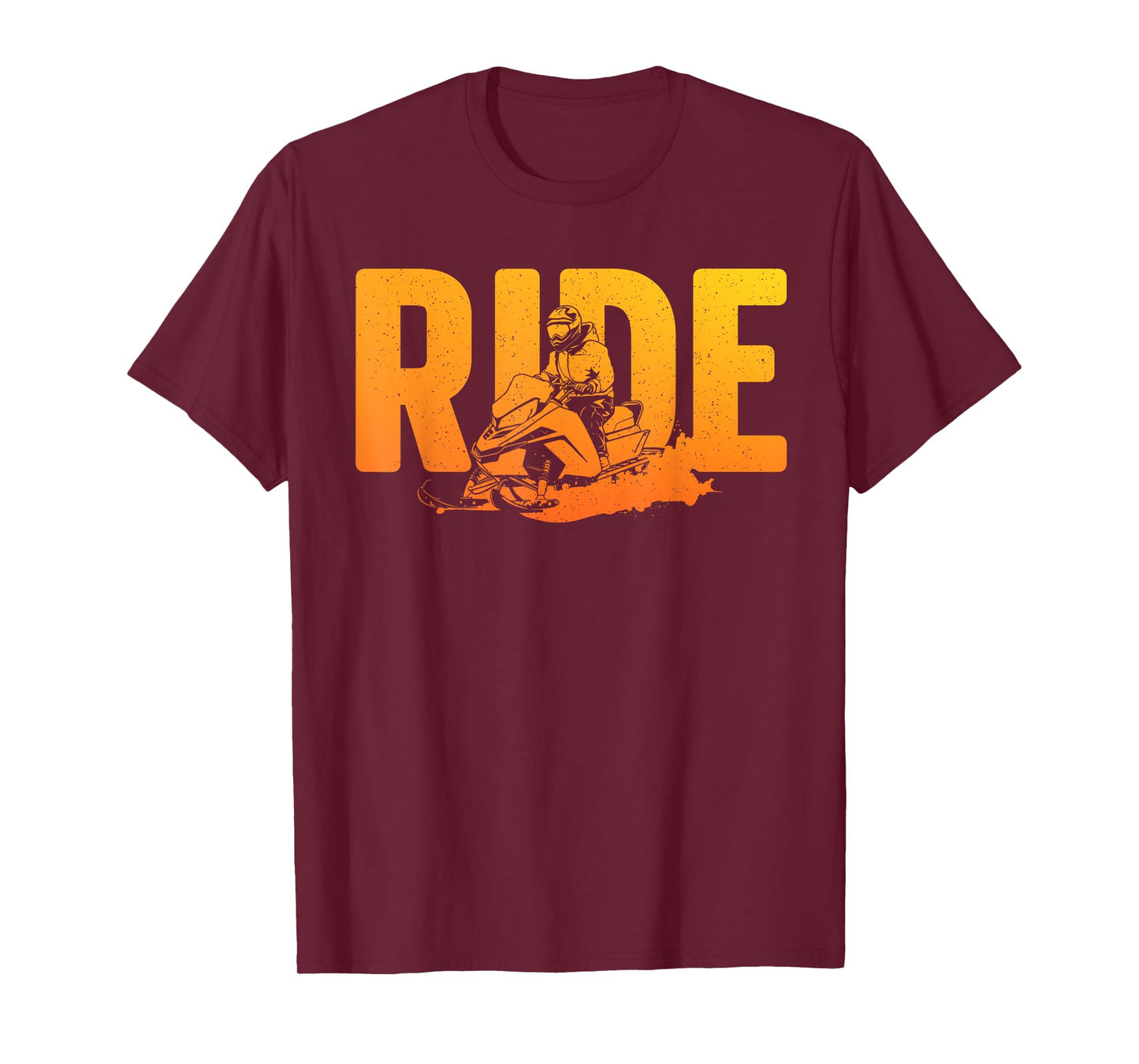 Funny Snowmobile Design For Men Women Snowmobile Lovers T-Shirt