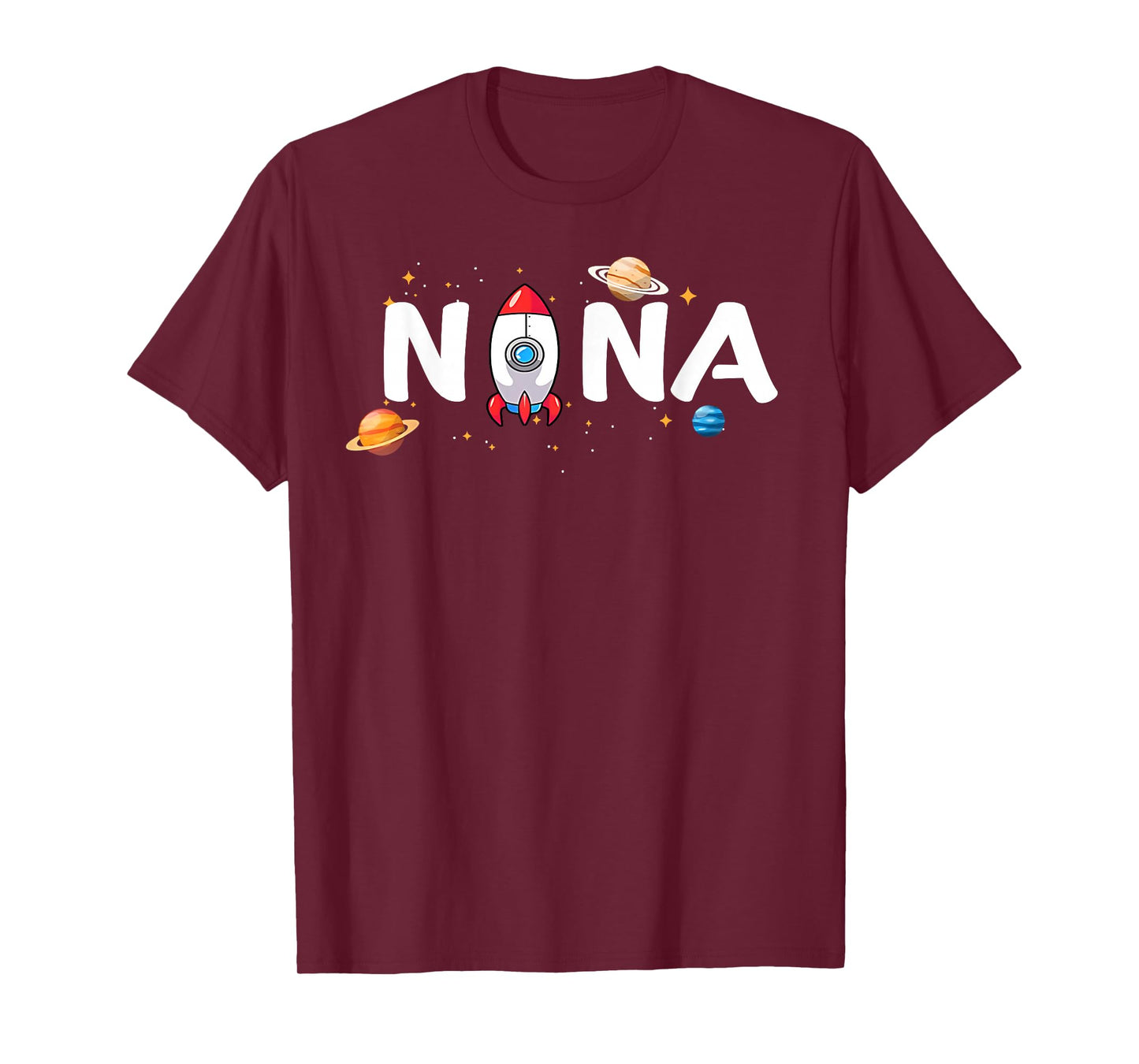 Nana of The Birthday Boy Astronaut 1st Birthday Family T-Shirt