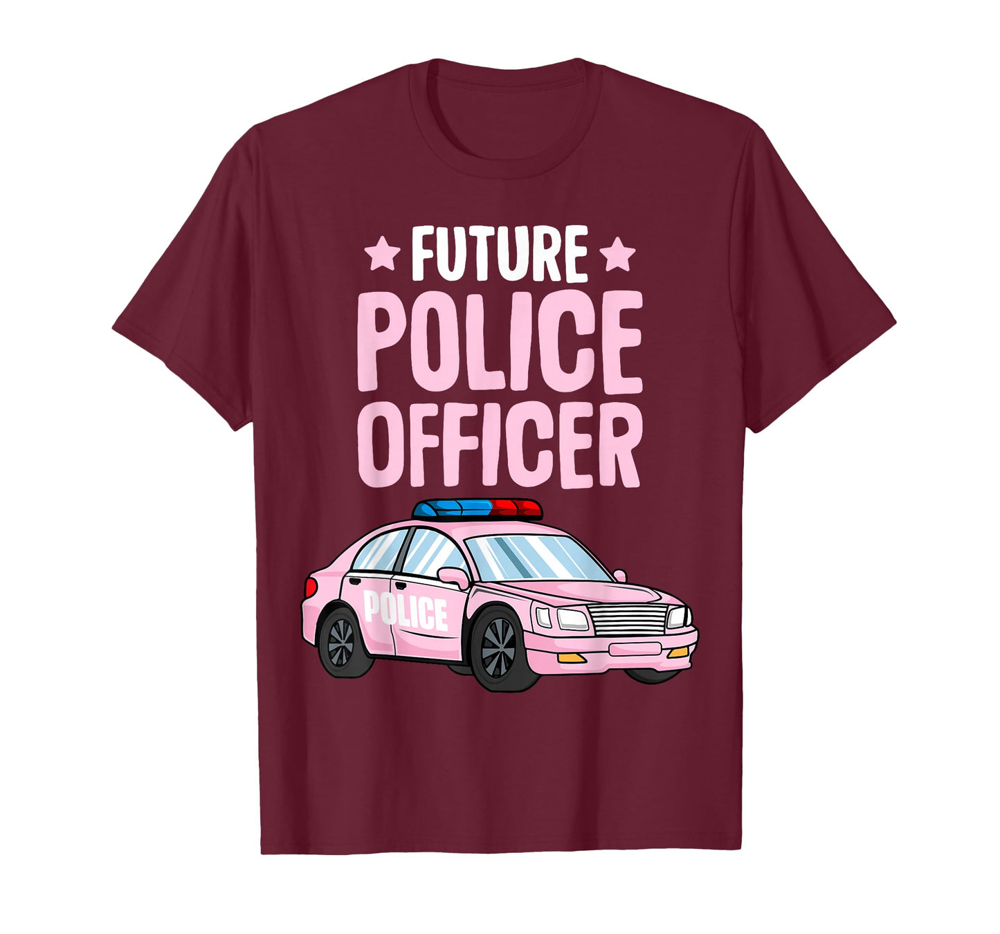 Future Police Officer Policewoman Cop Girls Kids Toddler T-Shirt