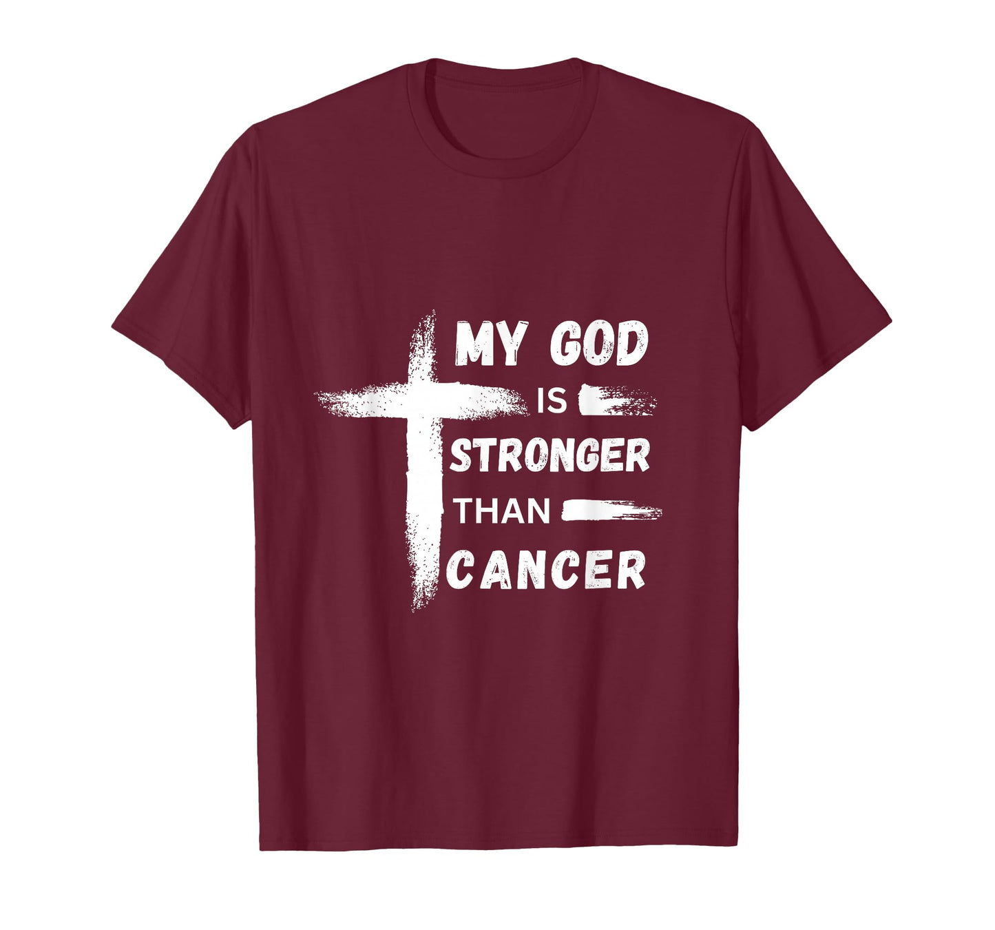 My God is Stronger than Cancer. Cancer Awareness. Christian T-Shirt