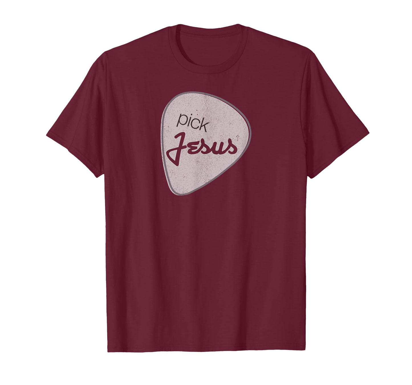 Pick Jesus Shirt Vintage Christian Guitar Pick Tee
