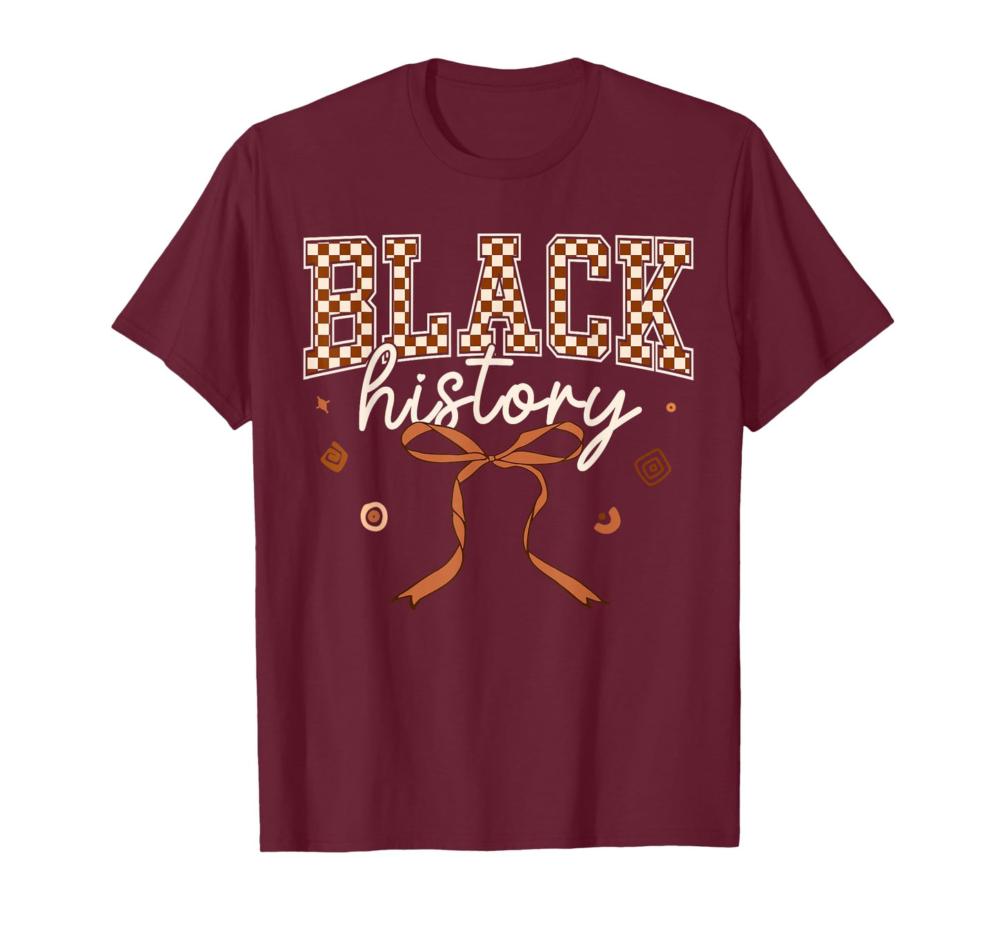 Black History Coquette Bow African American Girl Women Kid T-Shirt