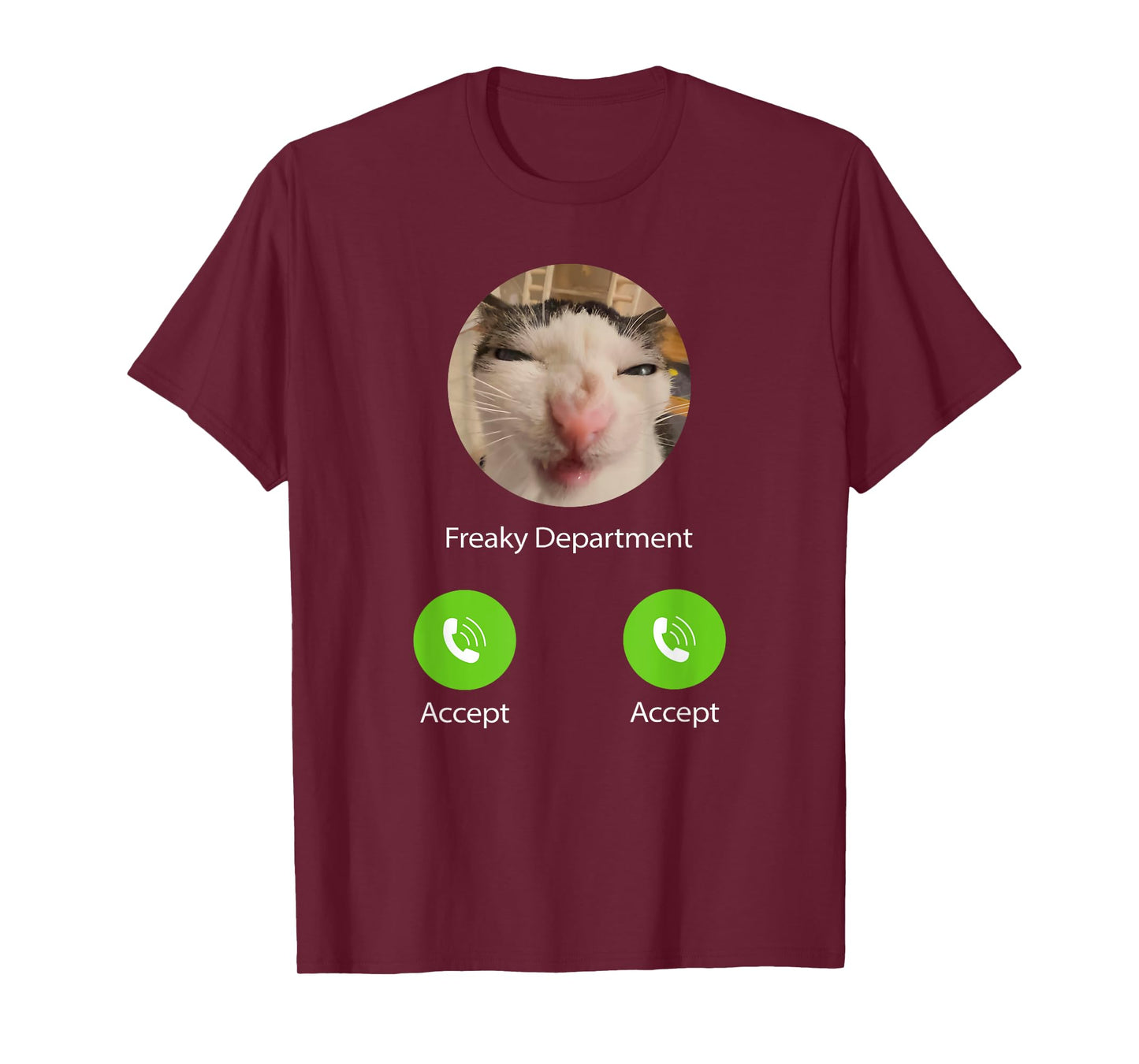 Freaky Department Funny Cat Meme T-Shirt