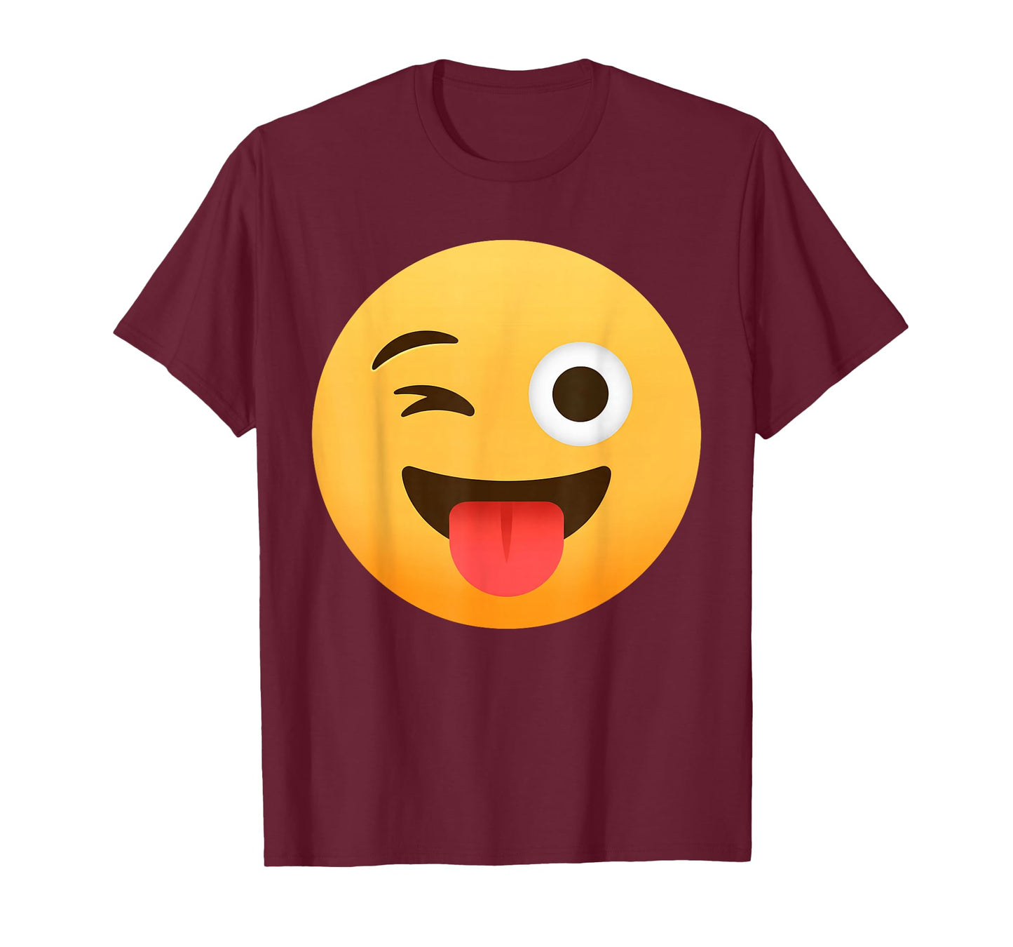 Funny Emoticon Winking Face Stuck-Out Tongue Winking Eye T-Shirt