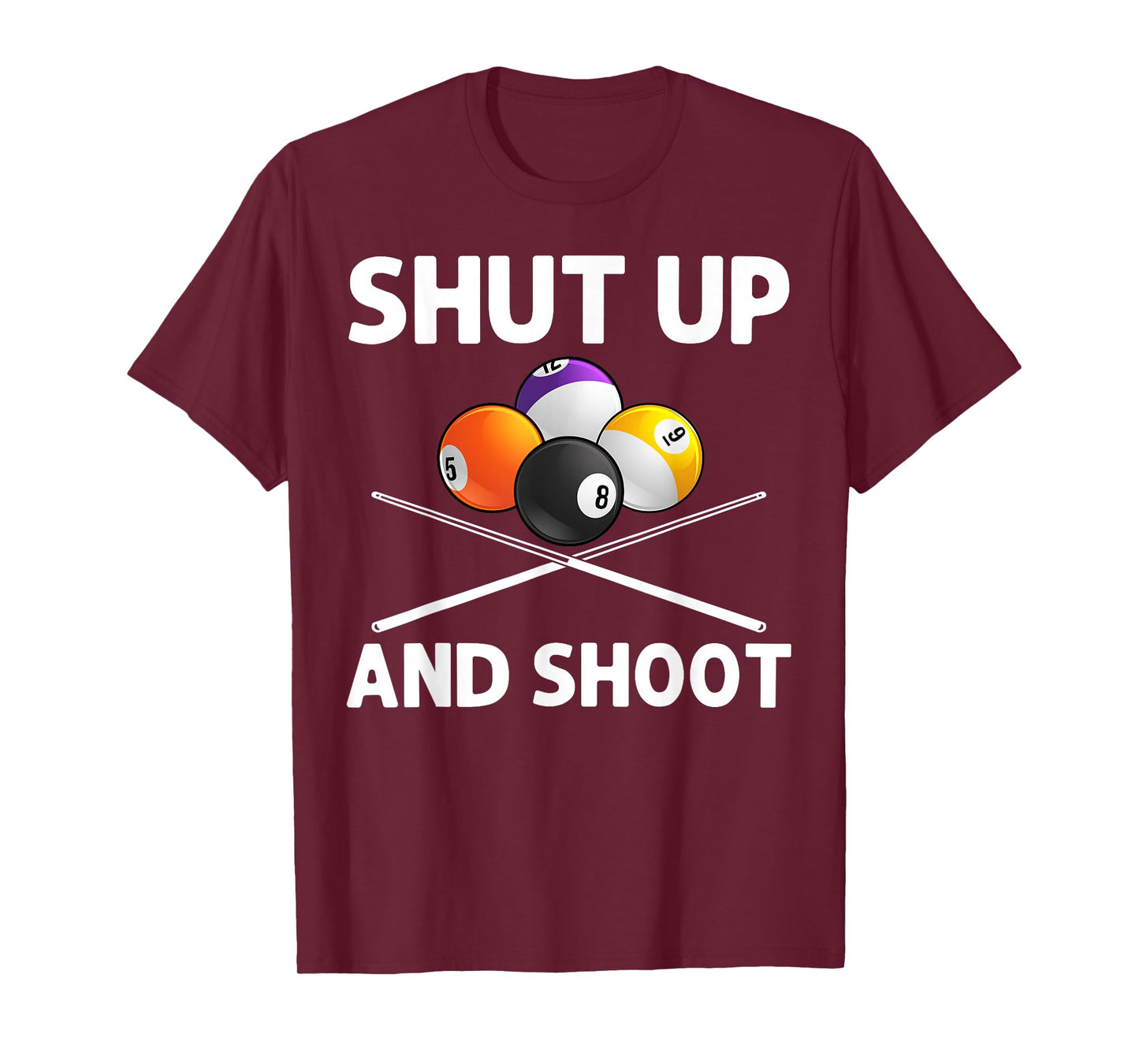 Funny Billiards Art for Men Women Billiard Lover Pool Player T-Shirt