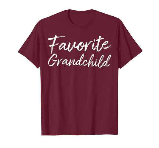 Favorite Grandchild Funny Spoiled Grandchildren Grandson T-Shirt