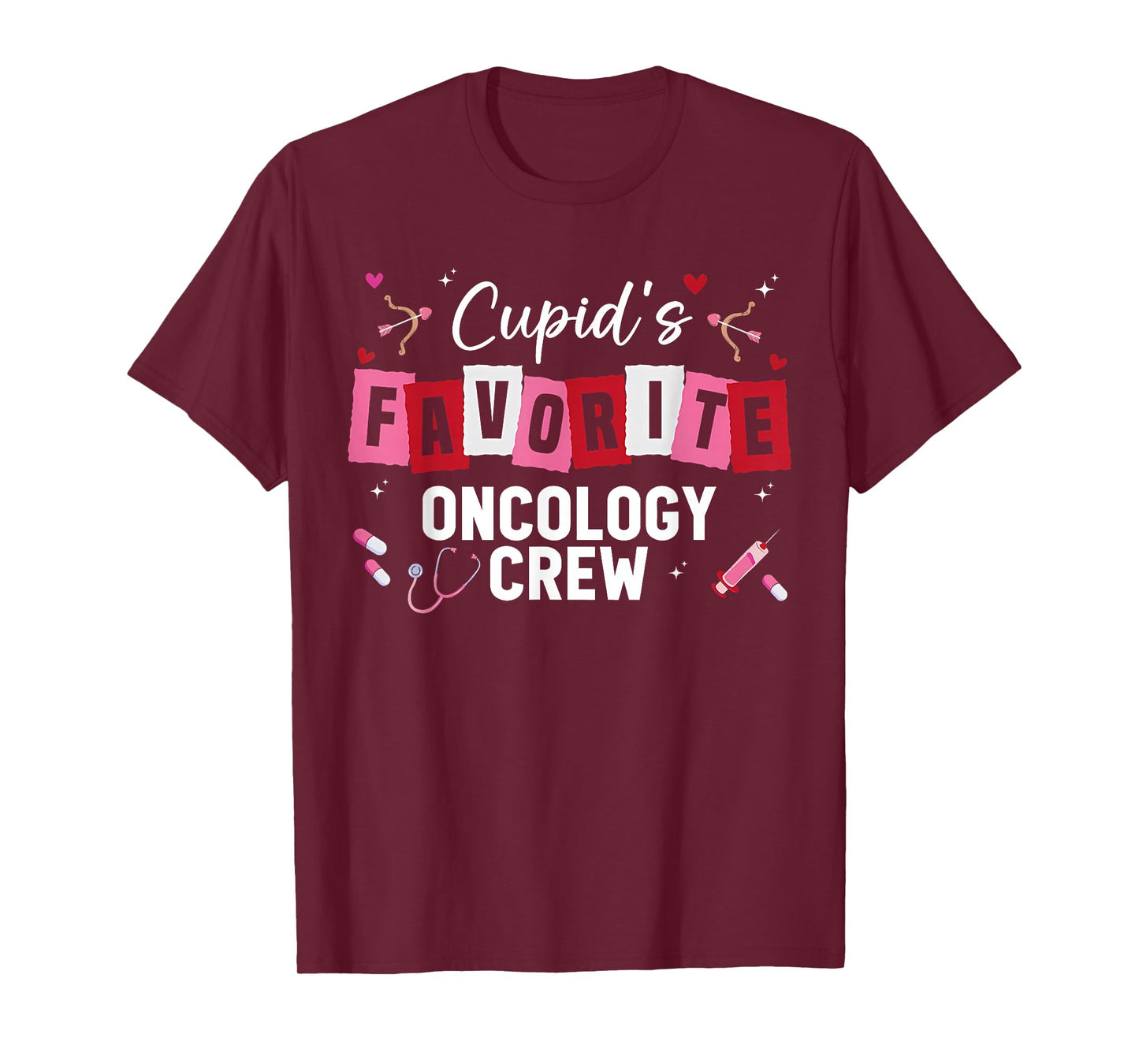 Cupid's Favorite Oncology Crew Nurse Valentine Day Hemonc T-Shirt