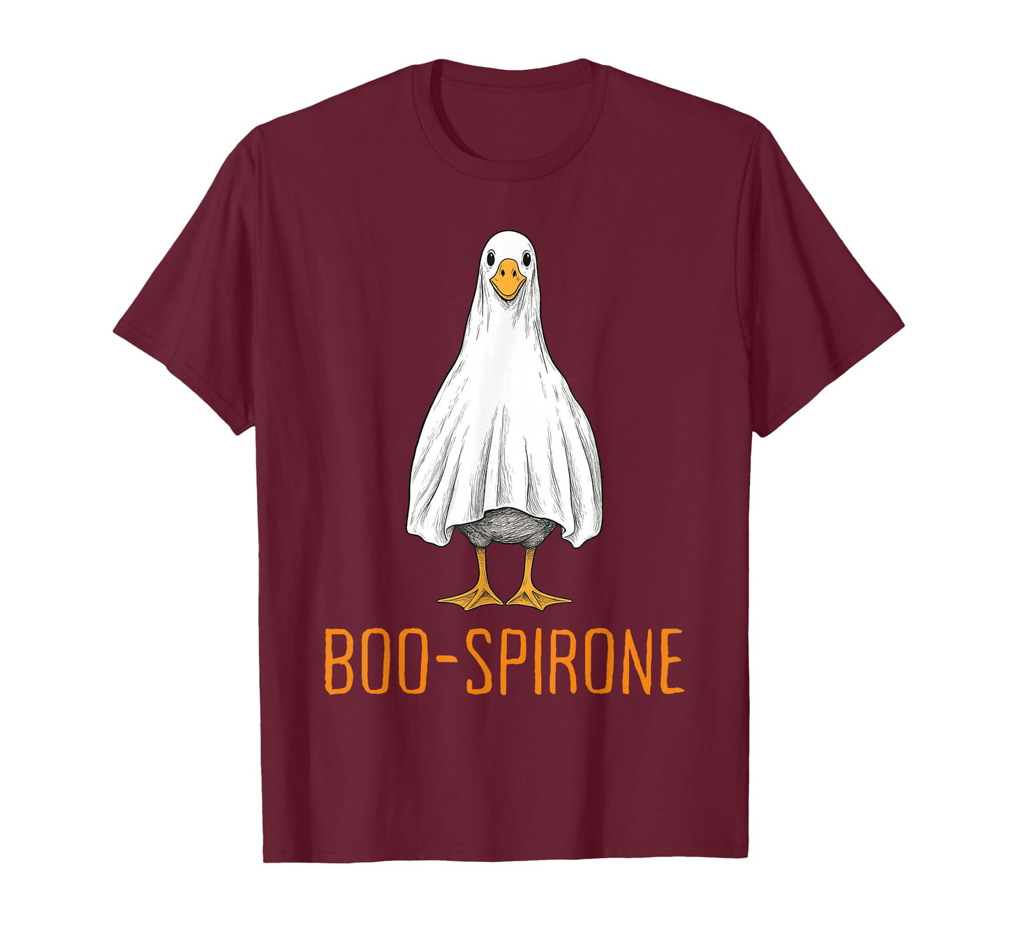 Boo-spirone Duck Ghost Pharmacy Halloween Pharmacist Tech T-Shirt