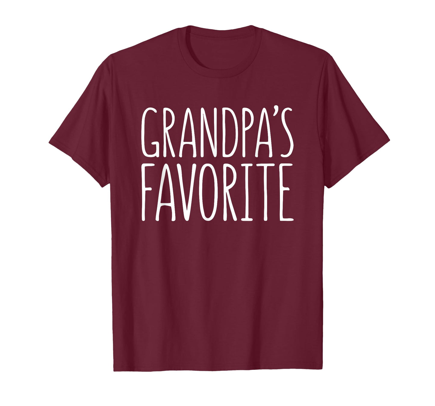 Grandpa's Favorite Shirt Grandchild Grandson Granddaughter T-Shirt