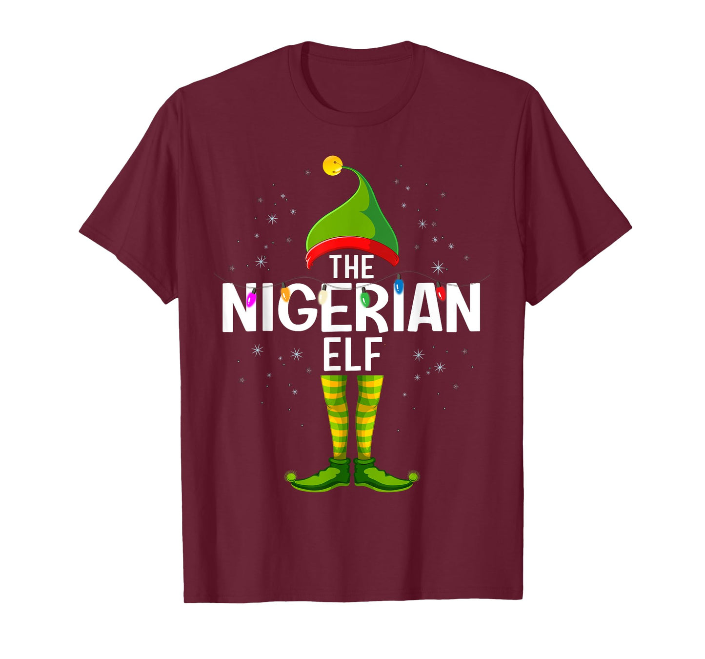 The Nigerian Elf Christmas Group Family Pajama T-Shirt