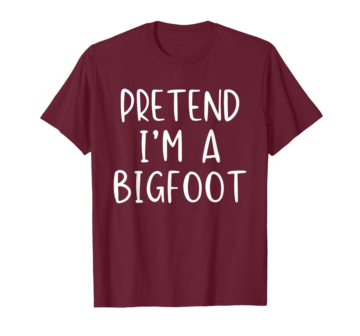 Pretend I'm A Bigfoot Costume Halloween Simple Kids Big-Foot T-Shirt