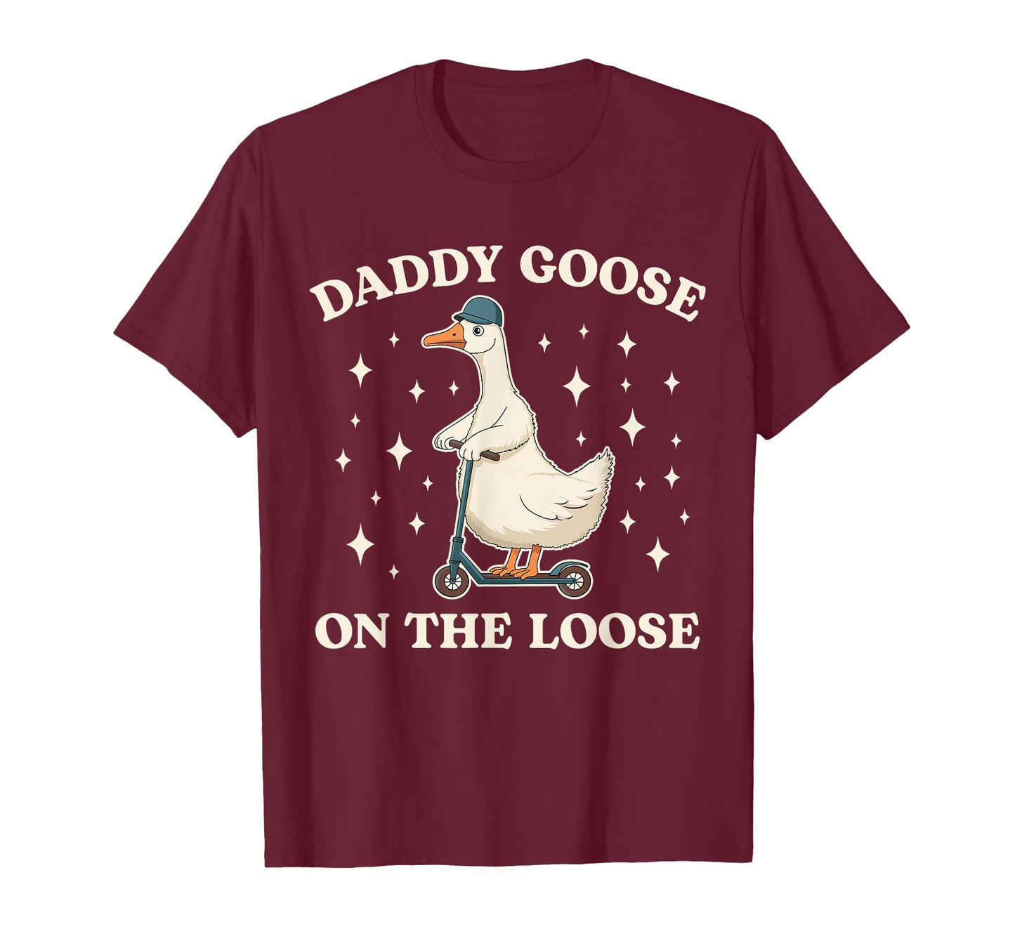 Daddy Goose On The Loose Matching Family Baby Annoucement T-Shirt