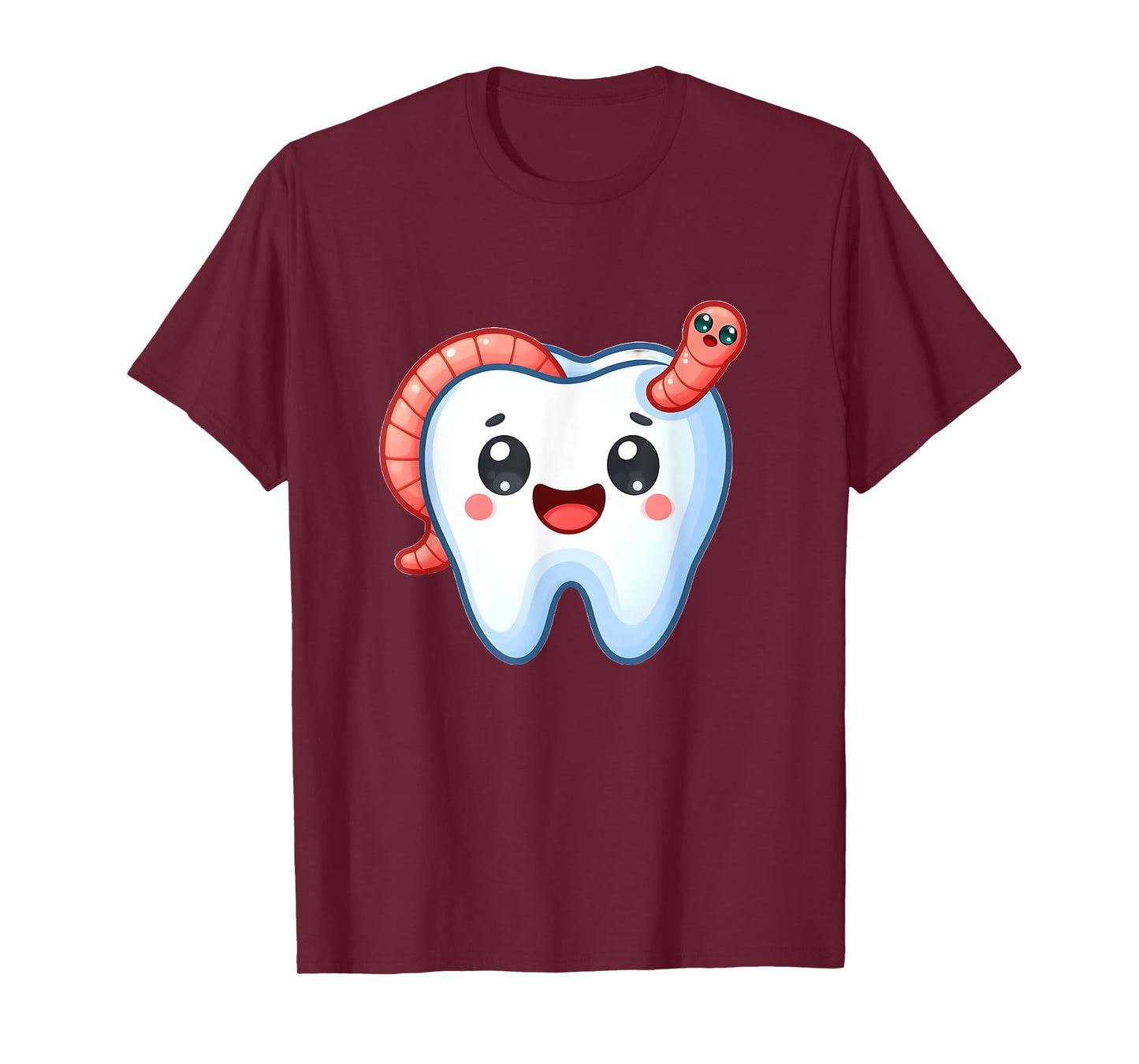 Funny Tooth with Worm in Cavity T-Shirt