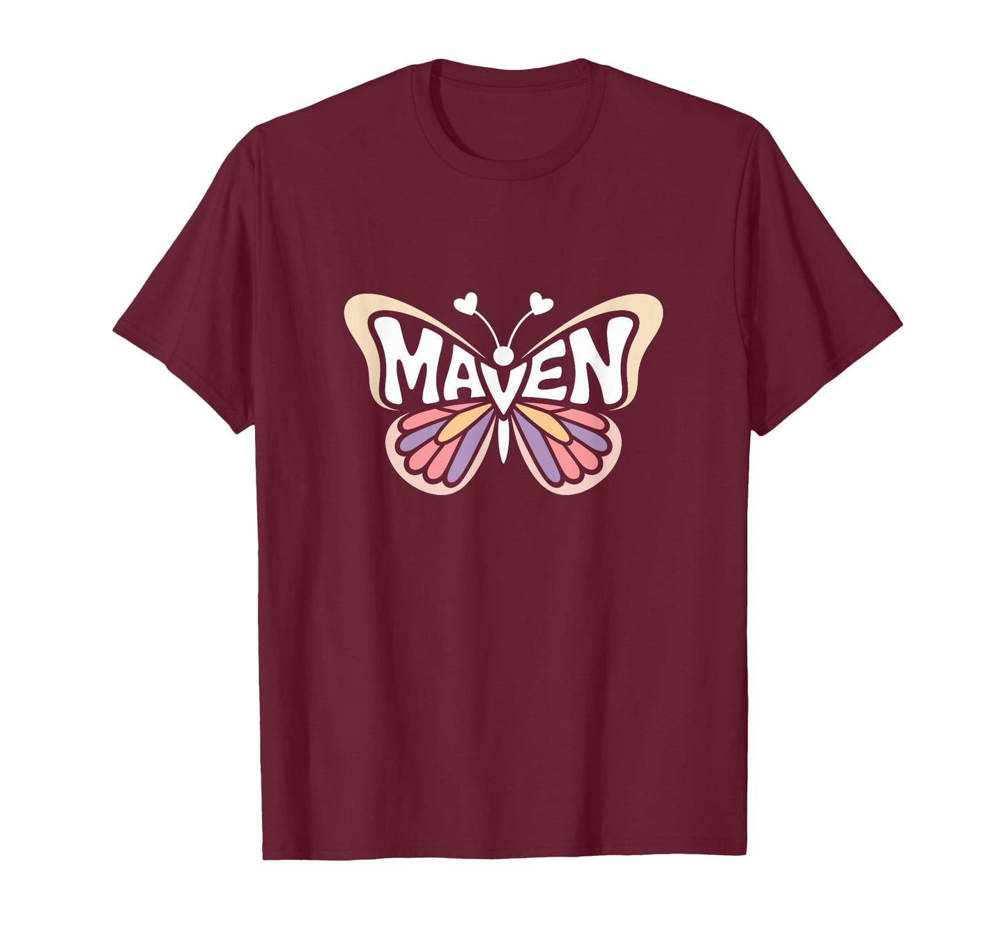 Maven Butterfly - Personalized Cute Name Word Art T-Shirt