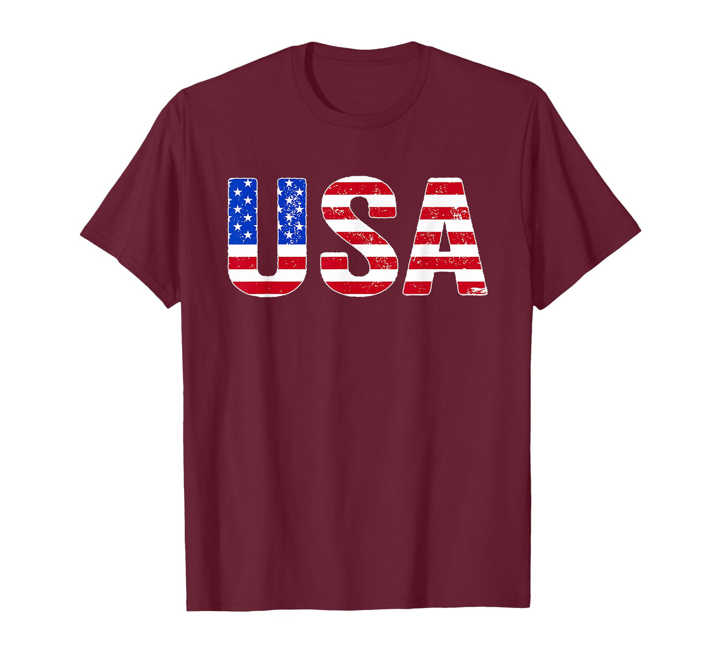 USA T Shirt Patriotic American Flag Men Women Kids July 4th T-Shirt