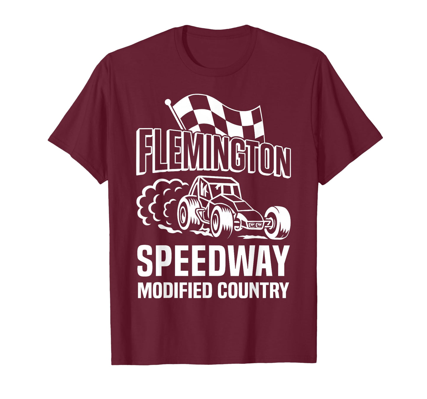 Retro 80's Flemington Speedway Modified Country USA T-Shirt