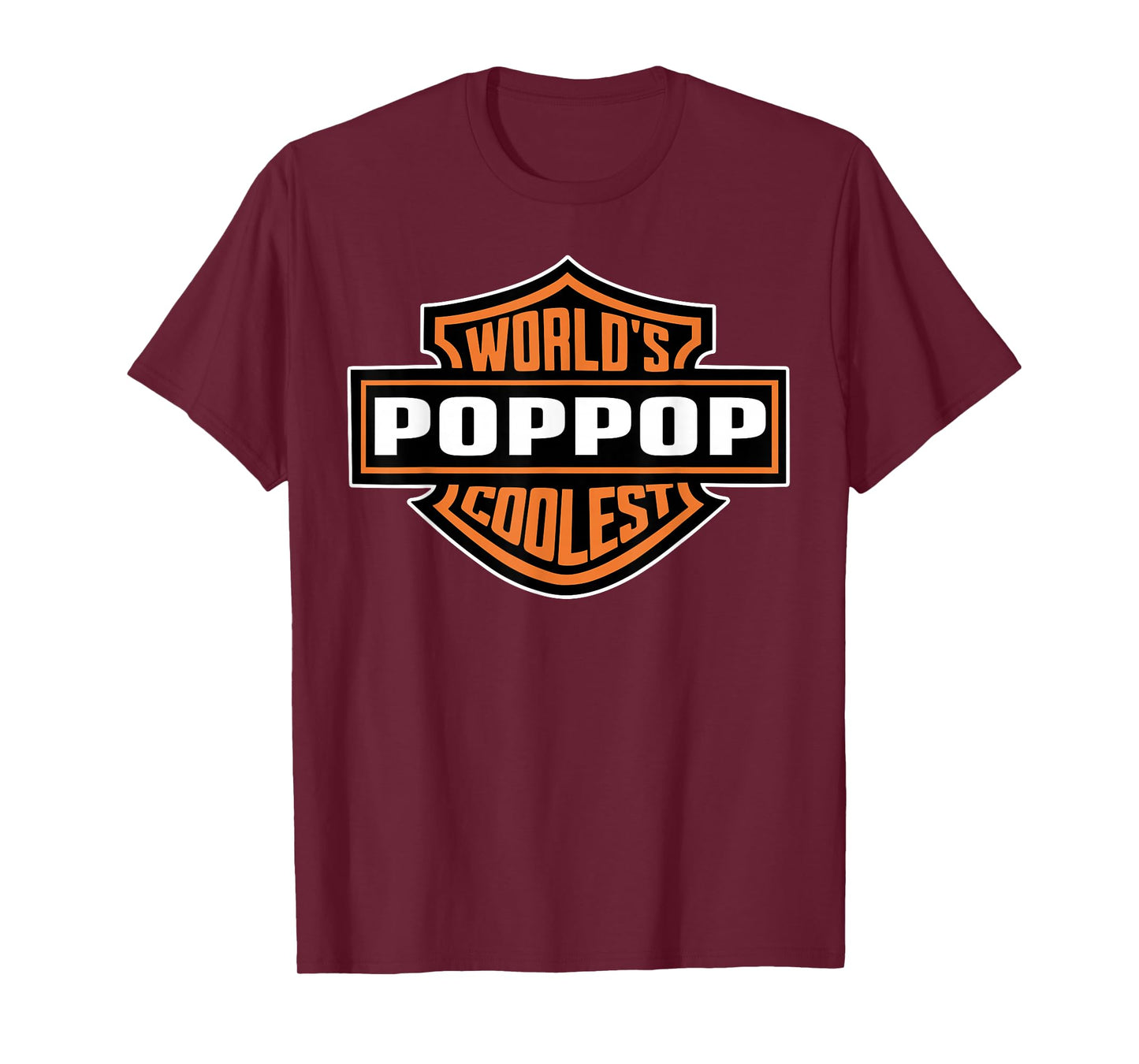 Mens World's Coolest Poppop Best Dad In The World Father's Day T-Shirt