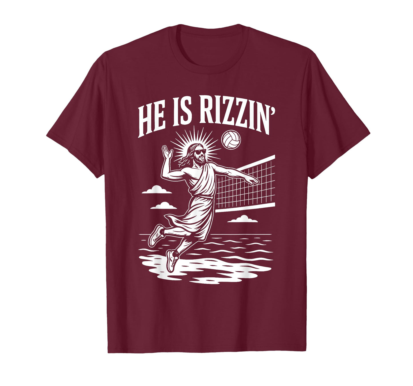 He Is Rizzin Funny Volleyball Meme Rizz T-Shirt