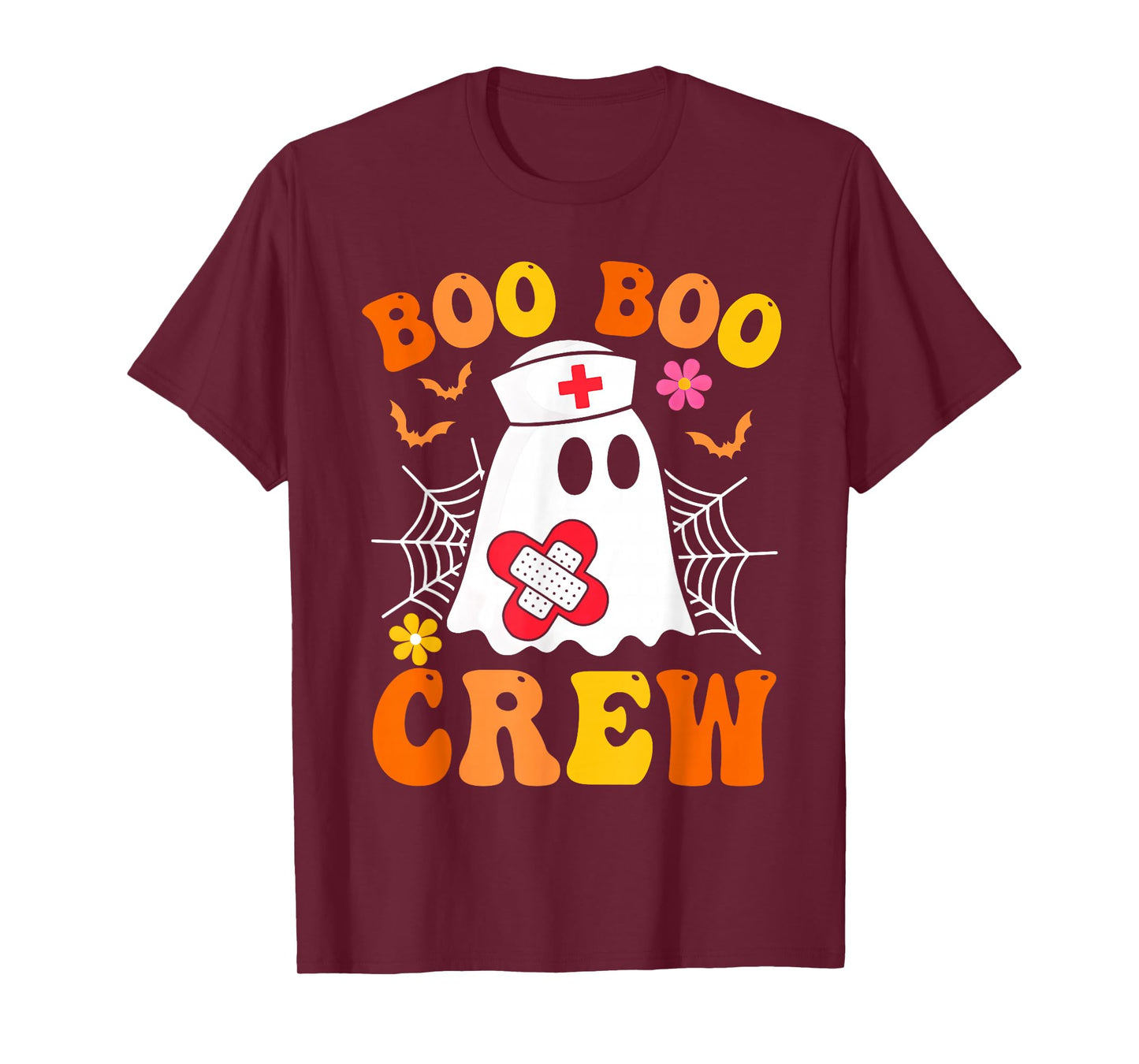 Boo Boo Crew Nurse Shirt Women Funny Ghost Halloween Costume T-Shirt
