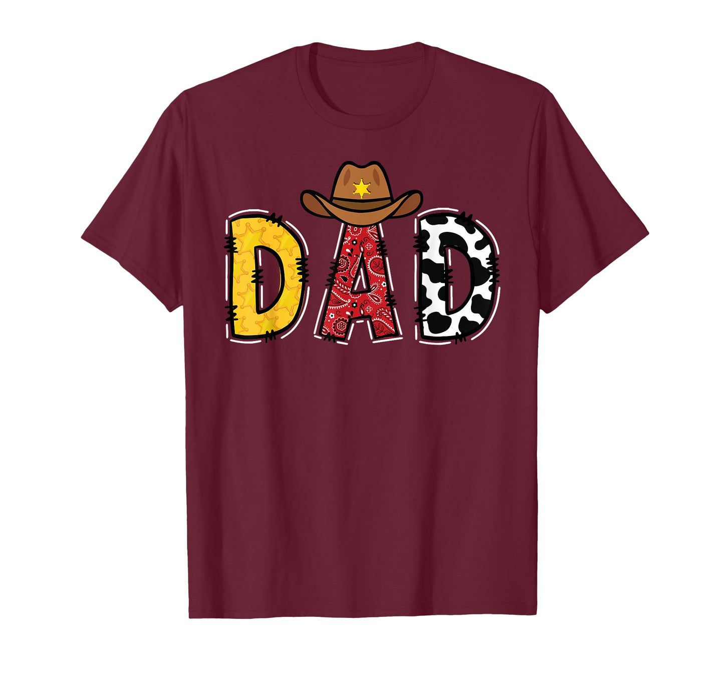 Cowboy Dad Western Rodeo Theme Kids Birthday Party T-Shirt