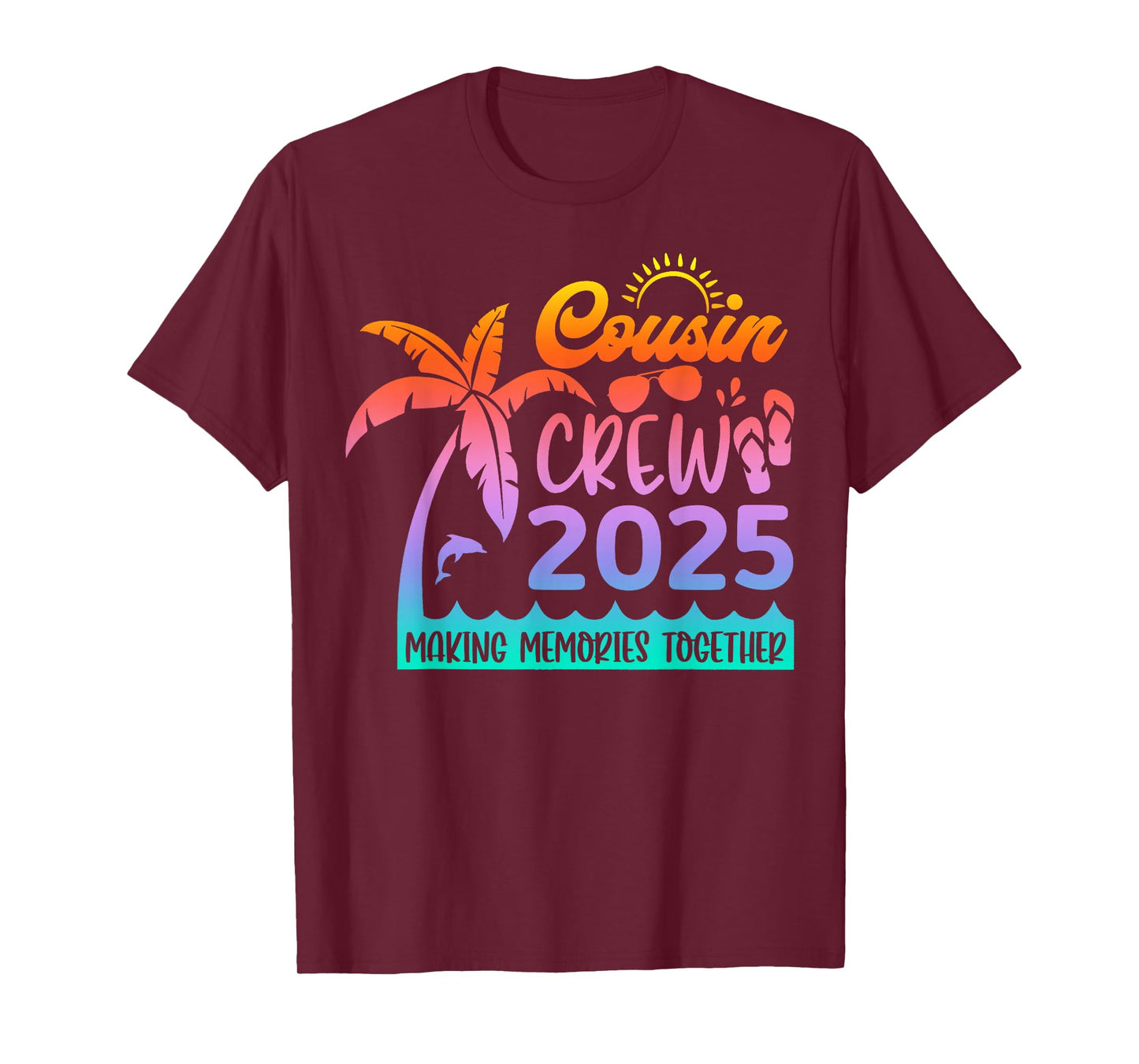 Funny Cousin Crew 2025 Summer Group Making Memories Together T-Shirt