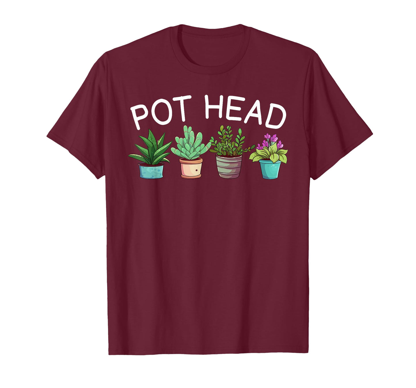 Pot-head T-Shirt Funny Gardening Plants T-Shirt