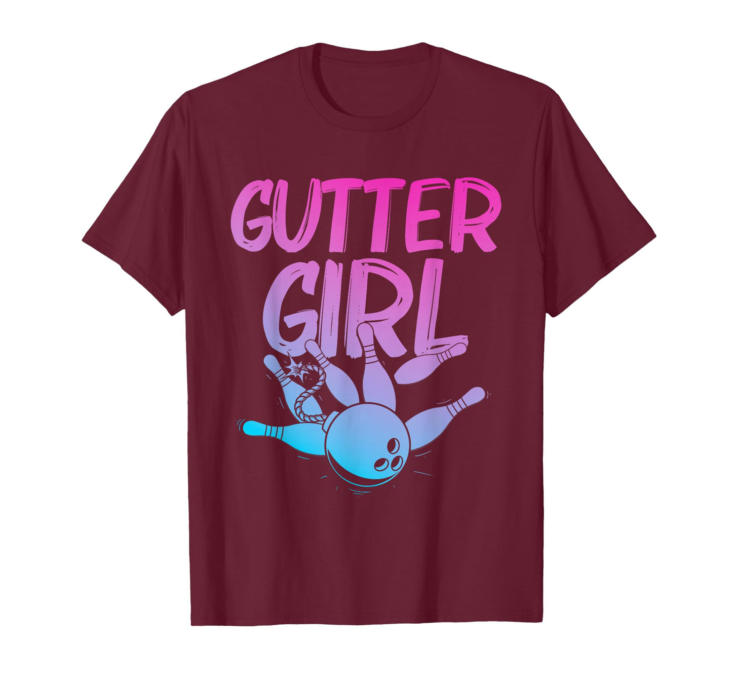 Funny Bowling Design for Girls Women Bowler Bowling Lover T-Shirt