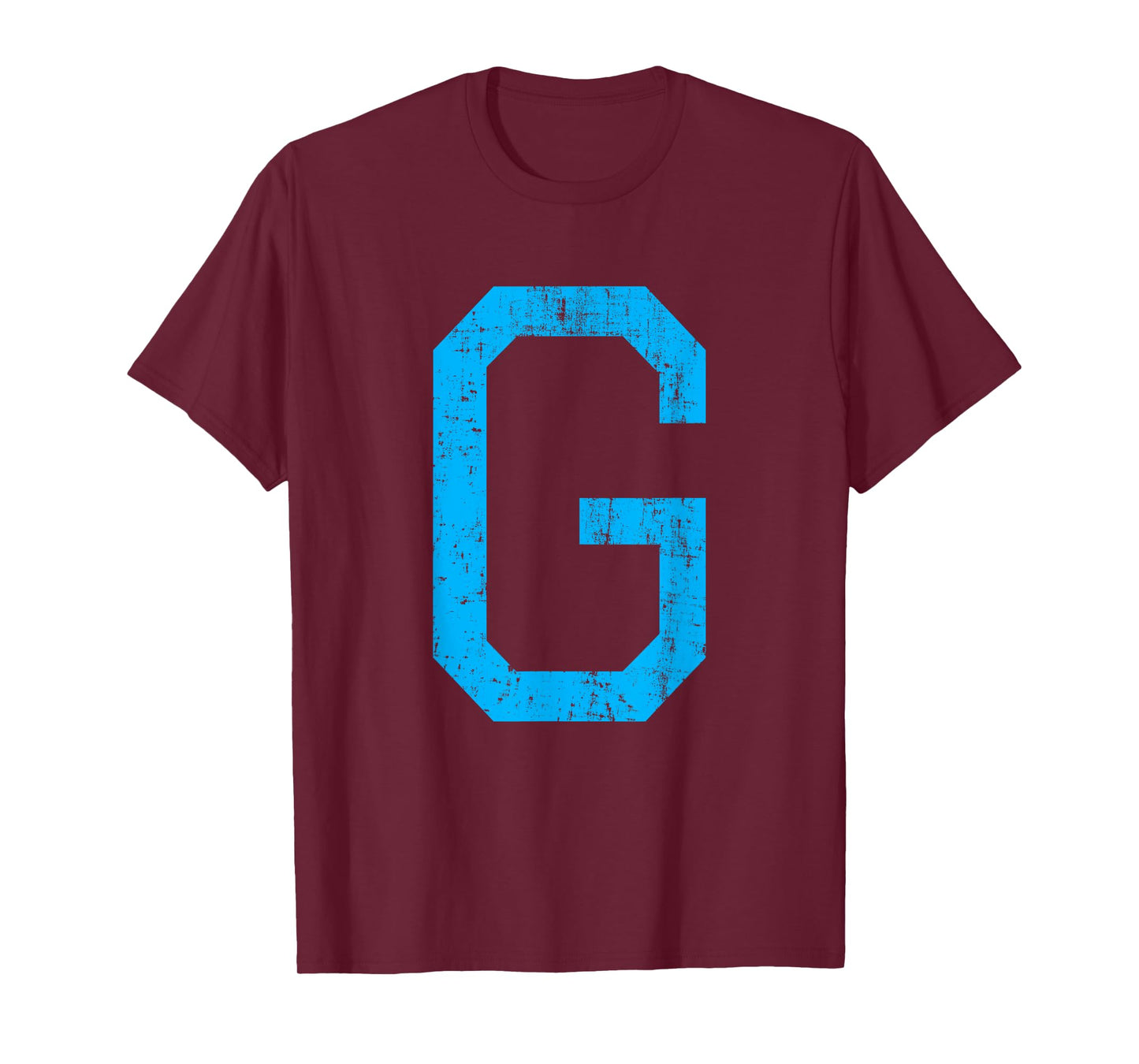 Letter G Uppercase Alphabet Initial Classic School College T-Shirt