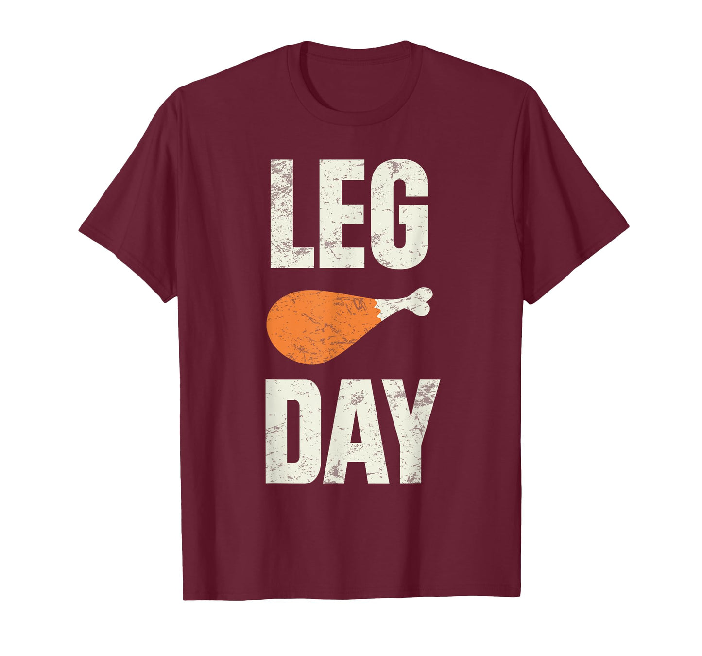 Funny Thanksgiving Tees Leg Day Turkey Retro Black Crew Neck Short Sleeve T-Shirt Unisex-Adults Kids Small