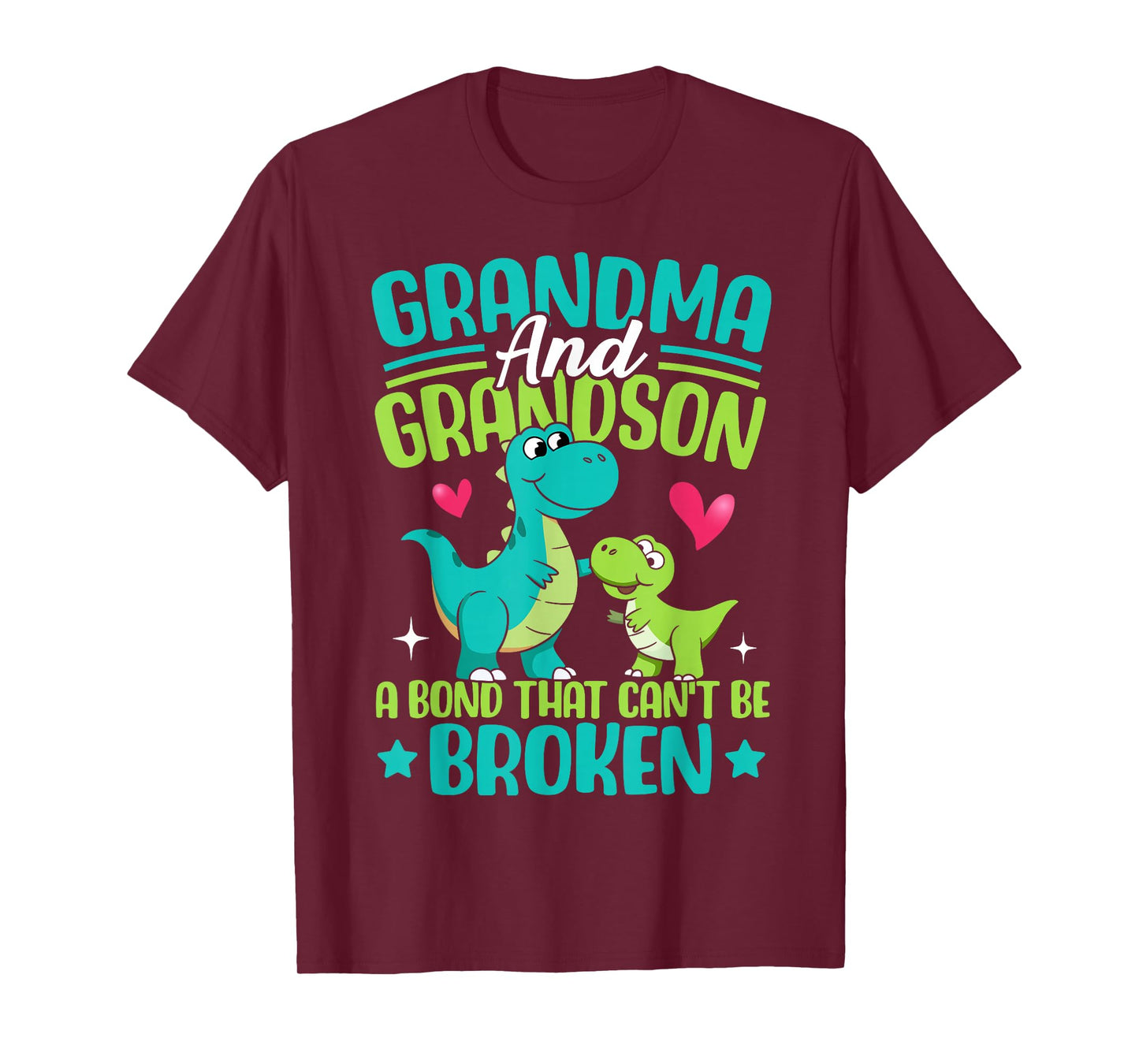Grandma And Grandson A Bond That Can't Be Broken Dinosaur T-Shirt