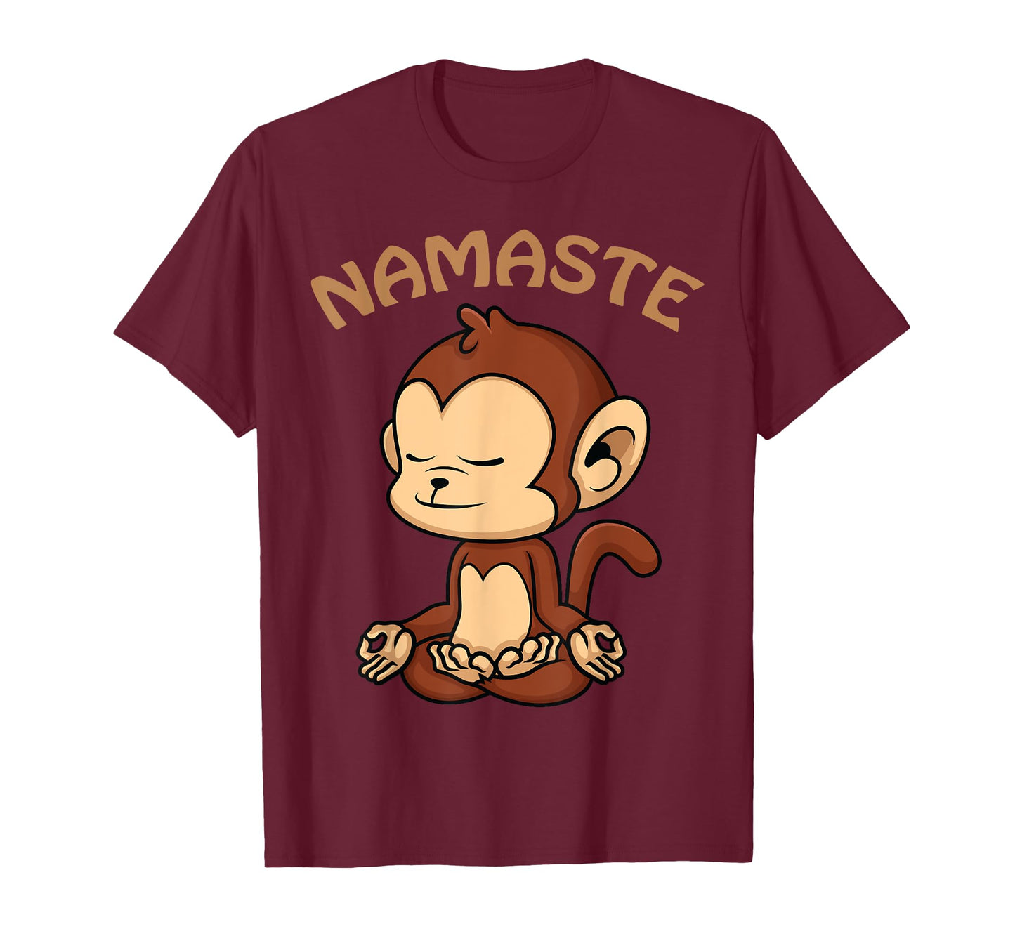Monkey Yoga Shirt Funny Monkey Lovers Gift Cute Namaste Yoga T-Shirt