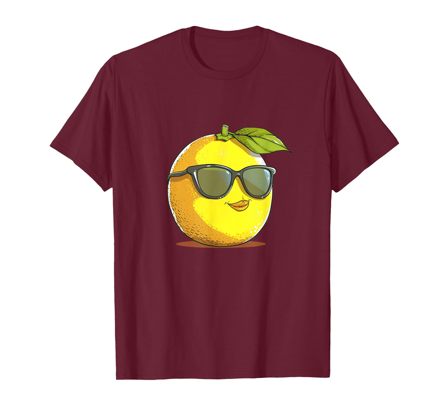 Funny Lemon Face with Sunglasses and Fun for Fruits Lovers T-Shirt