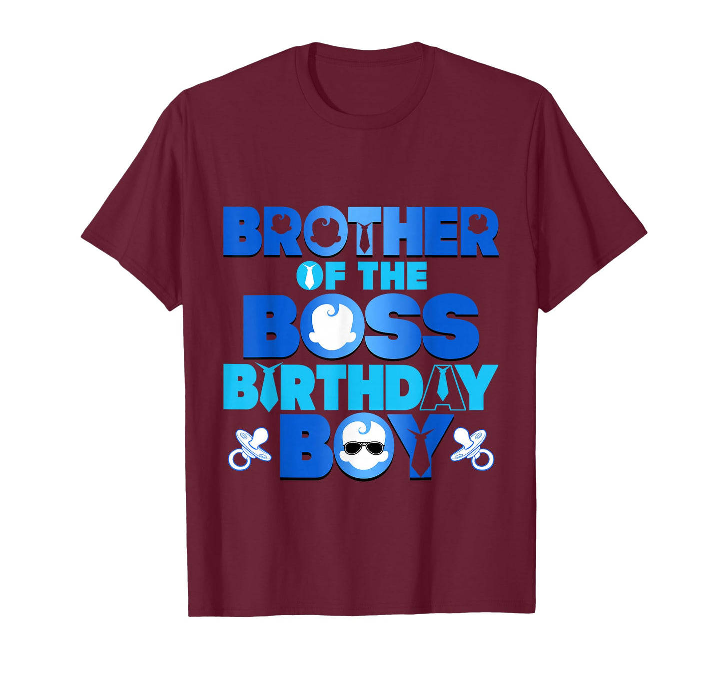 Brother of The Boss Birthday Boy Baby Family Decorations T-Shirt