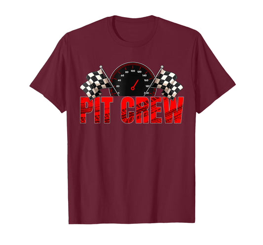 Pit Crew Family Racing Birthday Race Car for Dad Mom T-Shirt
