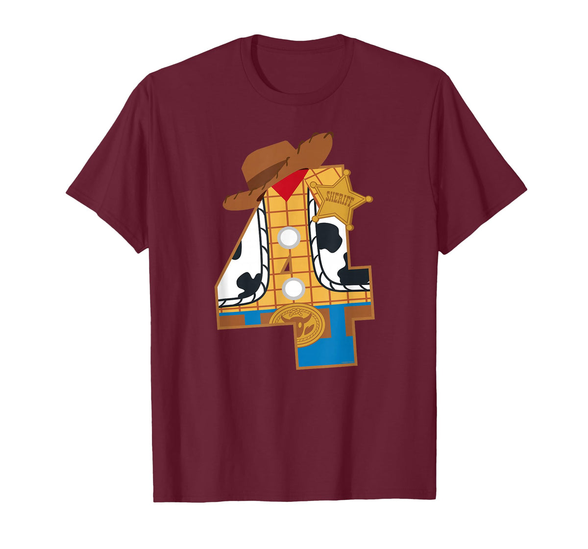 Disney and Pixar's Toy Story Fourth Birthday 4 Years Old T-Shirt